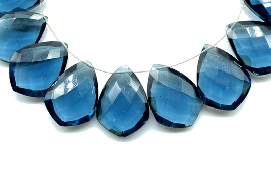 NATURAL TEAL Moss Kyanite 15x20mm Faceted Pear Shape Briolette,Kaynite Briolettes,Superb Item at Low PriceFinest Quality Briolette