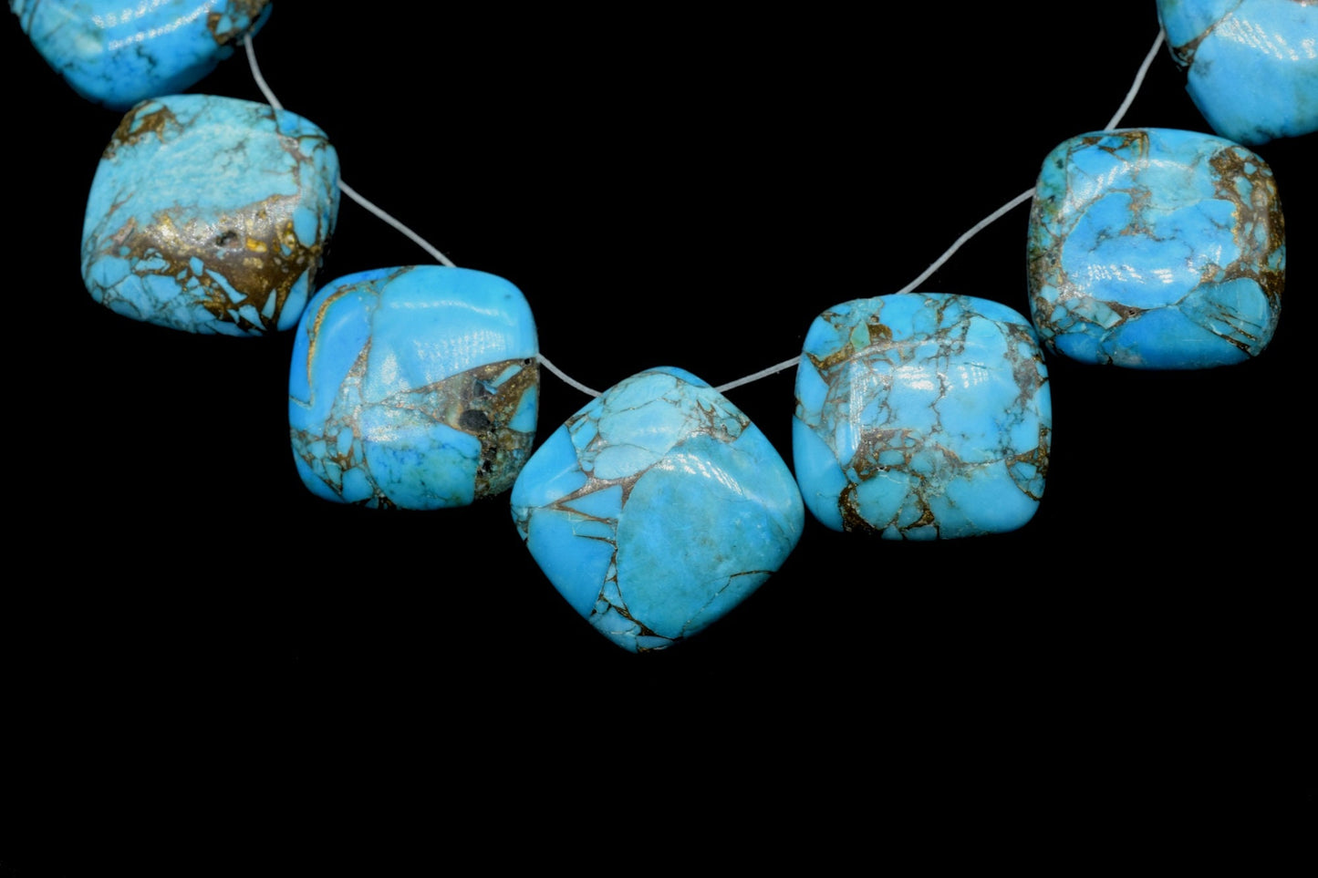 Copper Turquoise 14mm Smooth cushion beads,Calibrated Gemstones Briolette,cushion Shape Briolettes,Superb Item at Low Price,Turquoise Beads