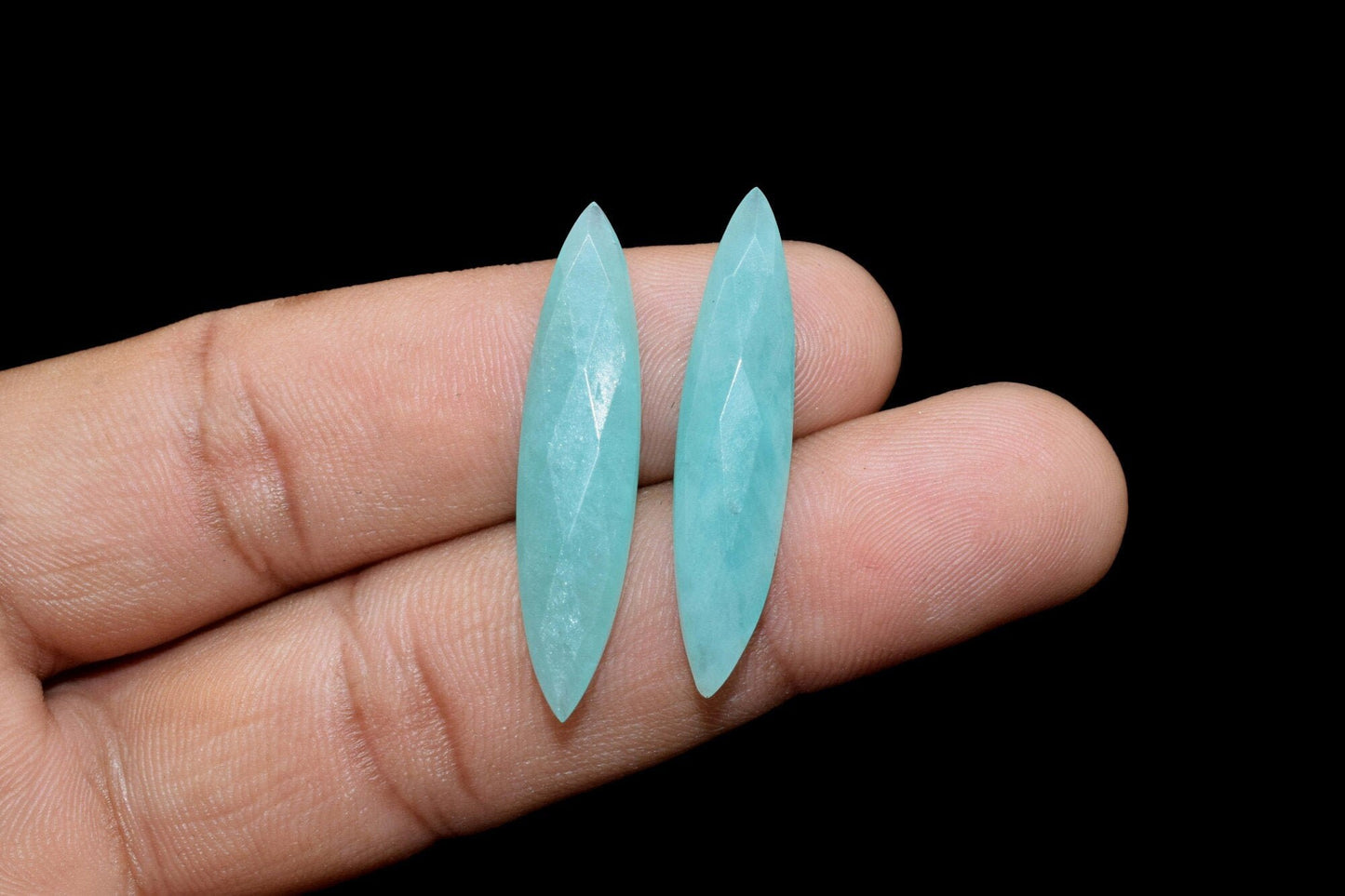 Amazonite Faceted Marquise Shape Briolettes,Amazonite 7x34mm Marquise Briolettes,Amazonite Briolettes,Amazonite Pear,Craft Supplies Jewelry