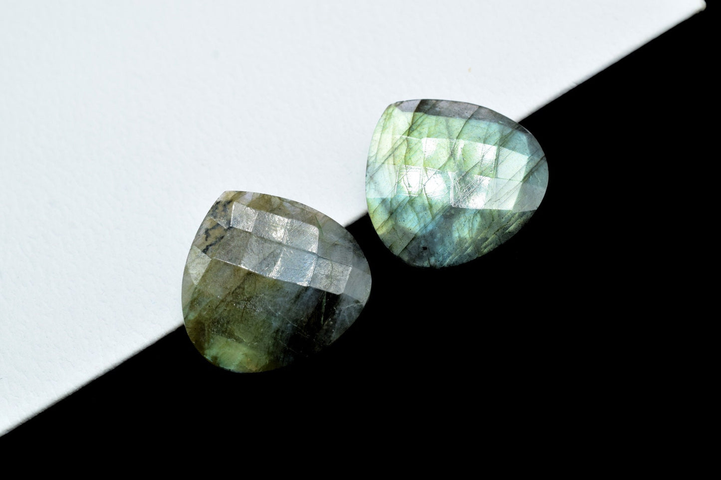 20mm Heart Shape Briolettes,Labradorite Faceted Heart Shape Beads,Flashy Labradorite Beads,Front Drilled Heart Shape Beads,Briolettes Beads