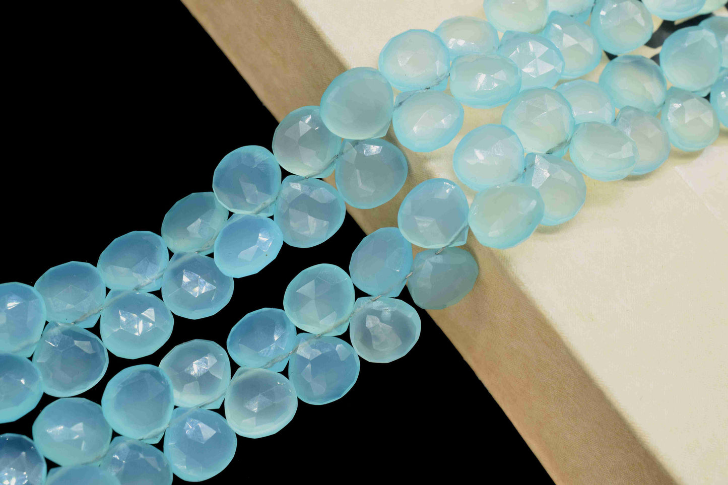 Natural Aqua Chalcedony Briolettes,10mm Aqua Chalcedony Faceted Heart Shape Briolettes,Gemstone Heart Shape Jewelry,loose Gemstone Briolette