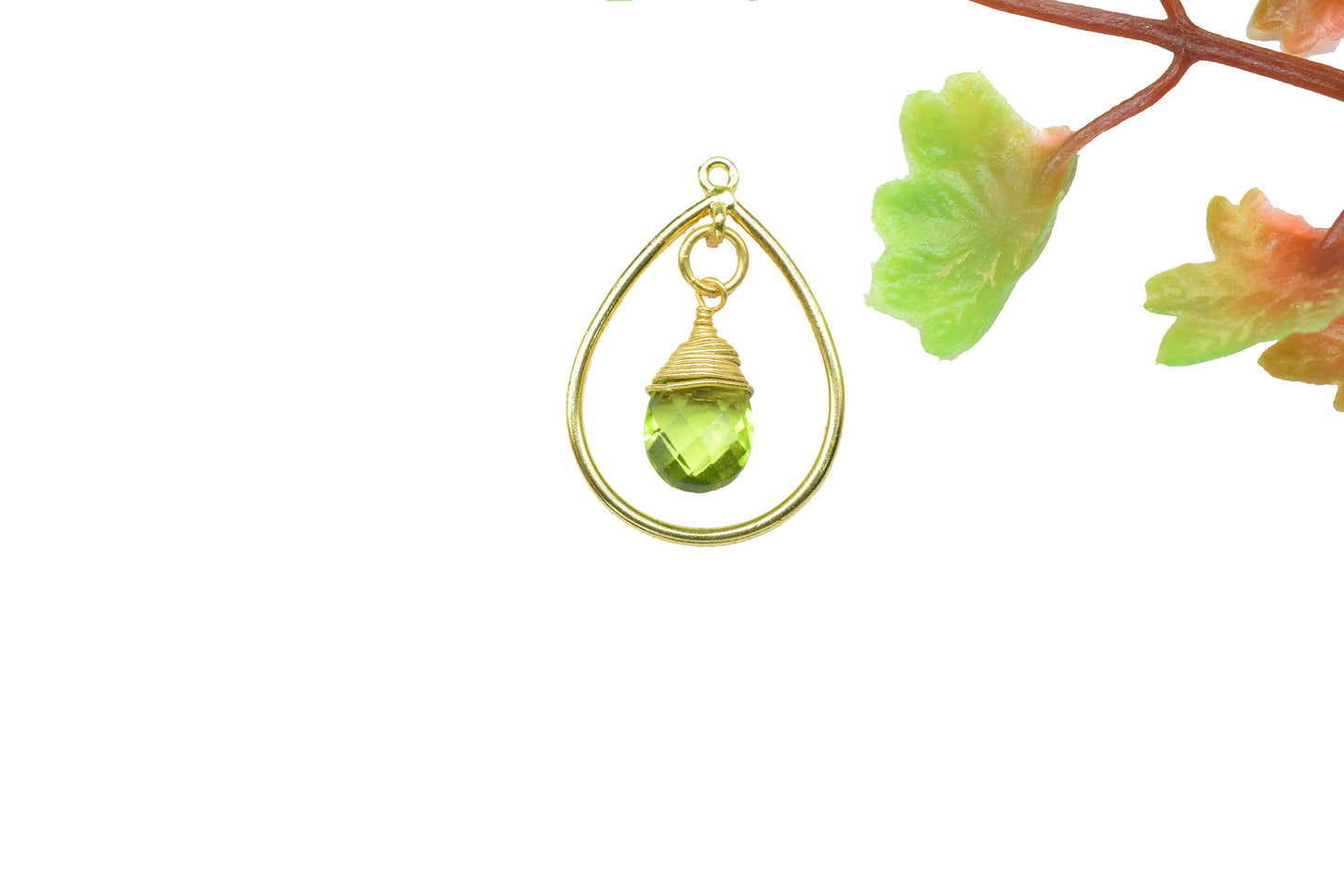 Gemstone Component,Teardrop Beads Dangle Earring,inding Teardrop Pendant Jewerly,tation Link Supply,Wire Wrapped Teardrop Connectors,Gift