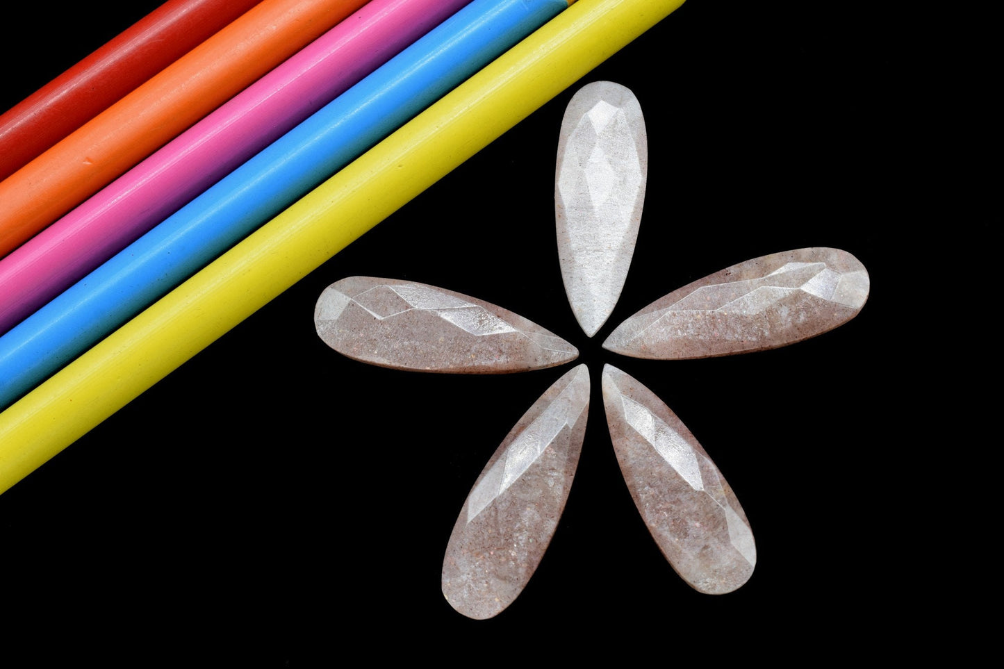 Peach Moonstone Long drop 10x30mm Briolettes, Peach Moonstone Teardrop Briolette, Peach Moonstone Briolettes, Moonstone jewelry making beads