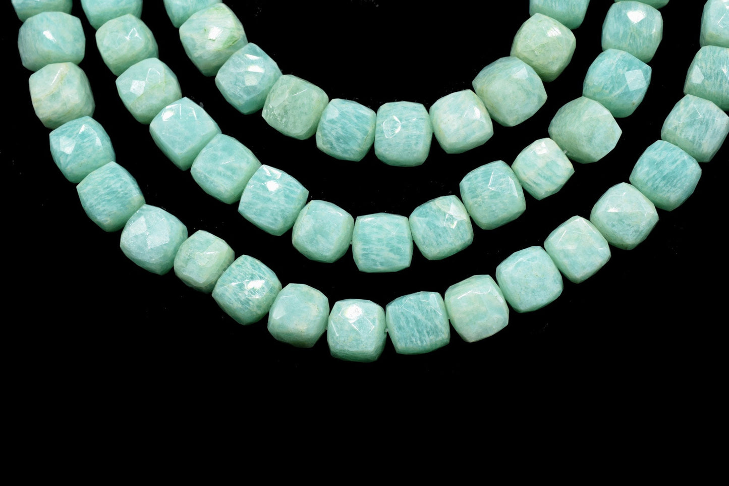 Natural Amazonite Faceted Cube Beads,8-9mm Box Shaped Beads,Amazonite Loose Beads,Amazonite Cube Beads,jewelry making beads,3D Cube Beads