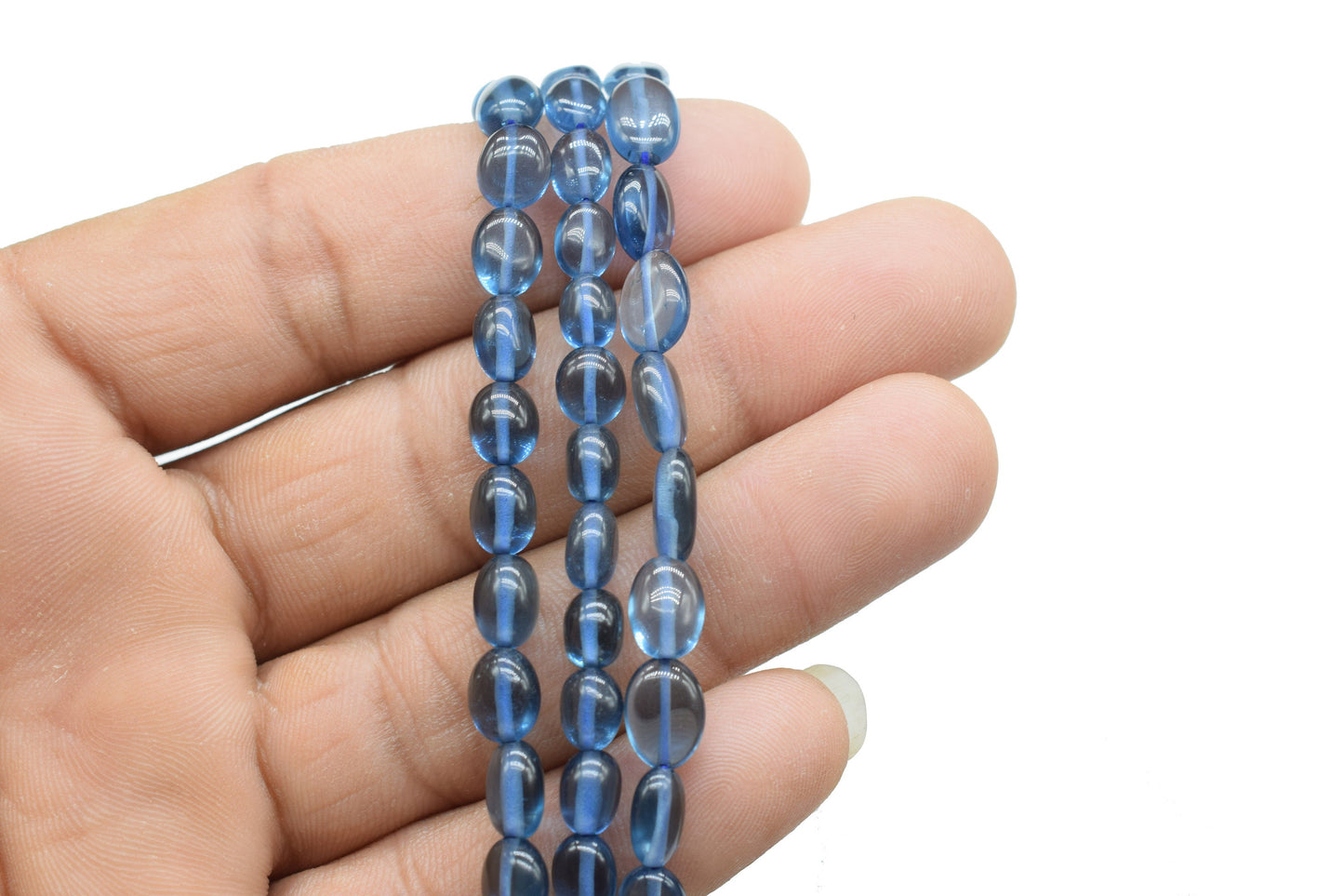 Iolite Smooth Oval Beads,Iolite Smooth Beads,Loose Beads for Jewelry Making,Iolite Plain Oval Beads,Iolite Smooth Nuggets Beads,Iolite Beads