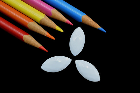 White Agate 10x20mm marquise shape Briolette,Faceted, polished,Handmade Gemstone,For jewellery making,wire wrapping,gemstone jewelry beads