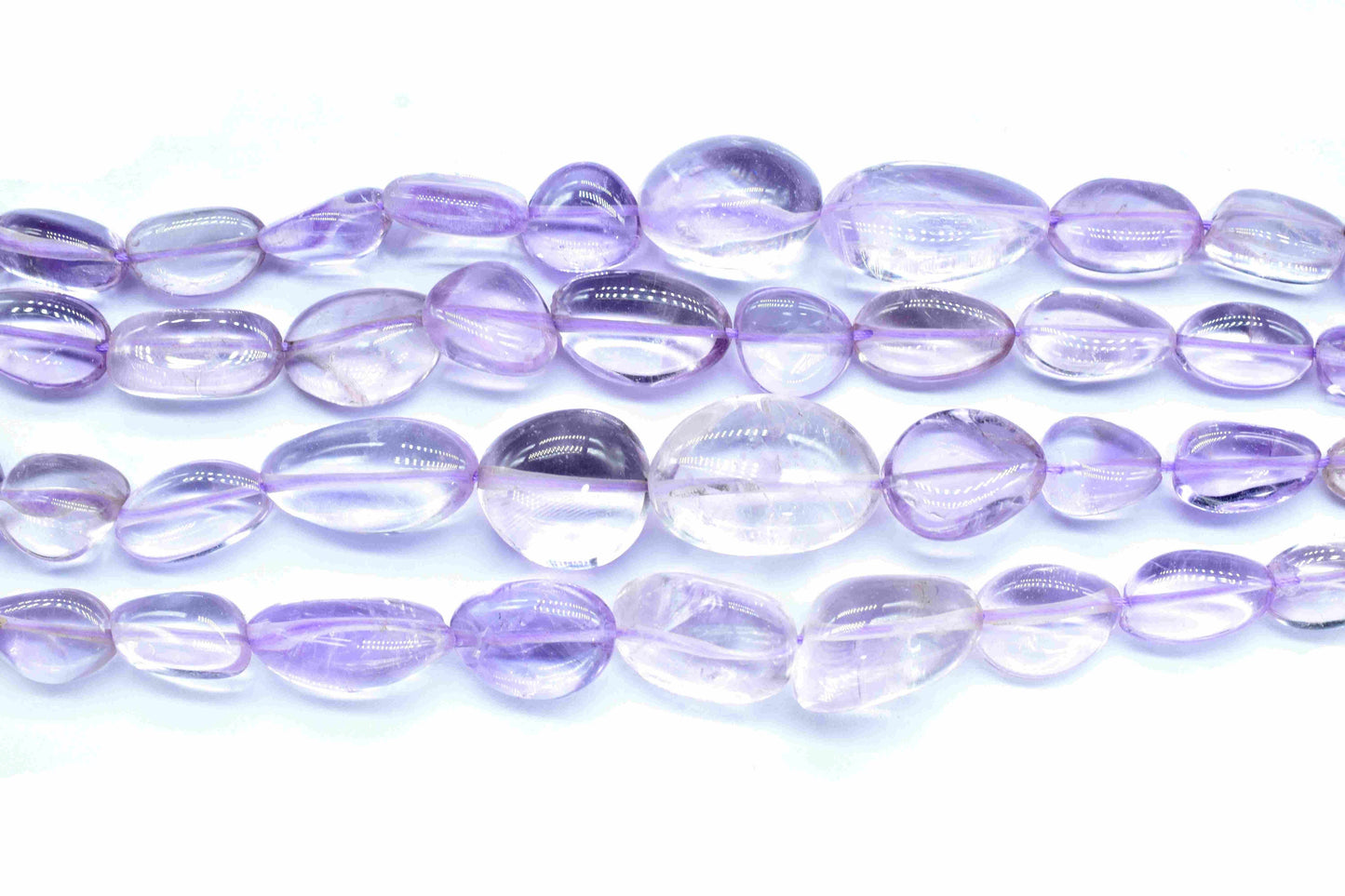 Natural Amethyst smooth Oval nuggets,handmade Necklace,Oval Shape Gemstone Tumble Beads,Purple nugget Strand,Amethyst Beads Jewelry,Gift