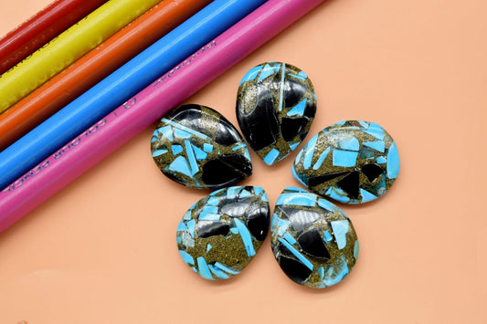 Oyster Copper Turquoise Beads, 18x23mm Teardrop beads,Smooth Briolettes,Wholesale Price Beads, Mystic Beads,Rare Copper Turquoise Briolettes