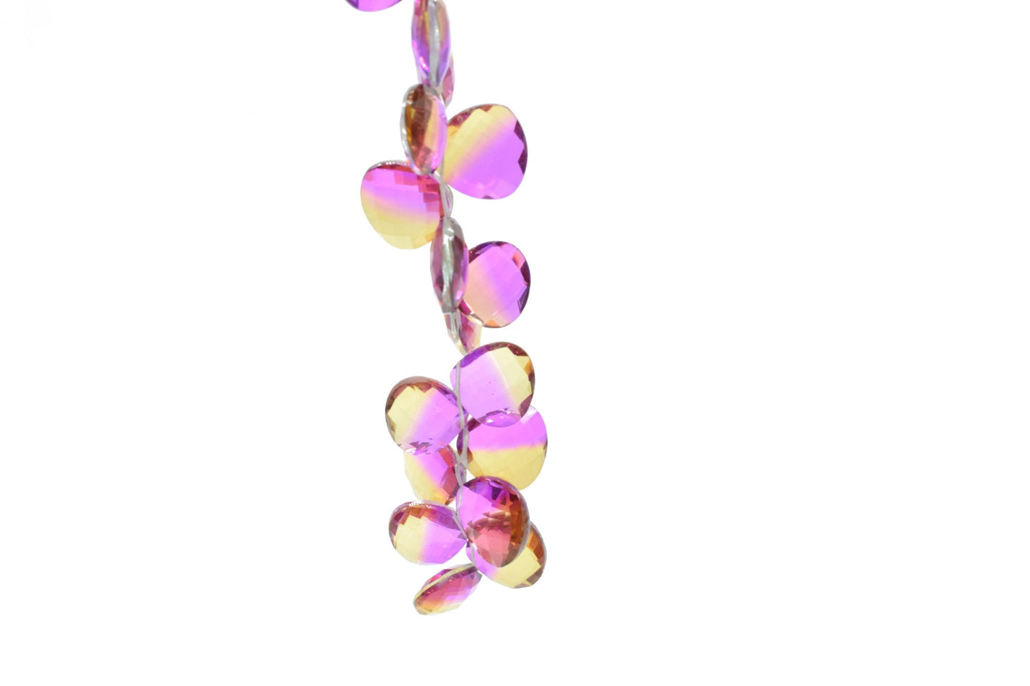 Natural Ametrine 20mm Heart Shape Briolettes,AAA Quality briolettes,20mm heart shape beads,Ametrine jewelry beads,Ametrine Briolettes,gift