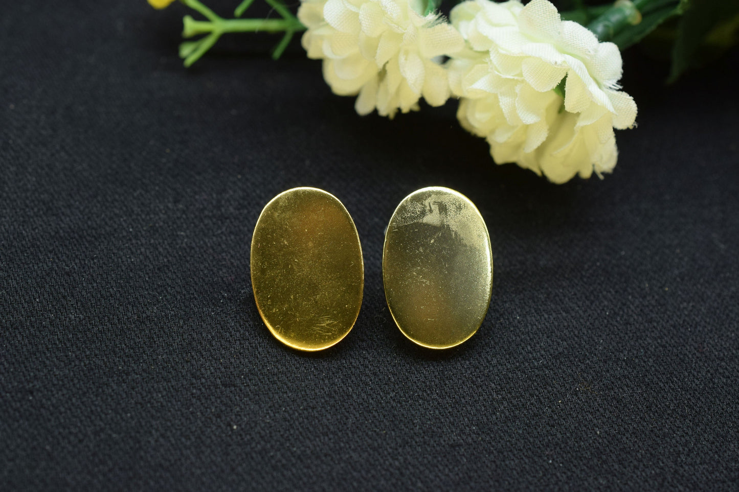 Gold plated Brass Earring post Studs,Oval shape Earring connector,Charms For Earring Making,Earring findings jewelry,Jewelry Supplies,Gifts