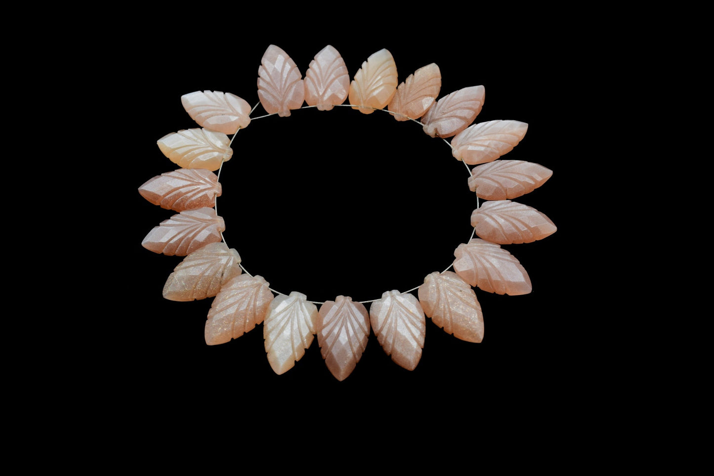 Peach Moonstone Carved Briolettes, Peach Moonstone Fancy Carved Briolettes,Natural Gemstone Beads for jewelry making,Carved Briolettes
