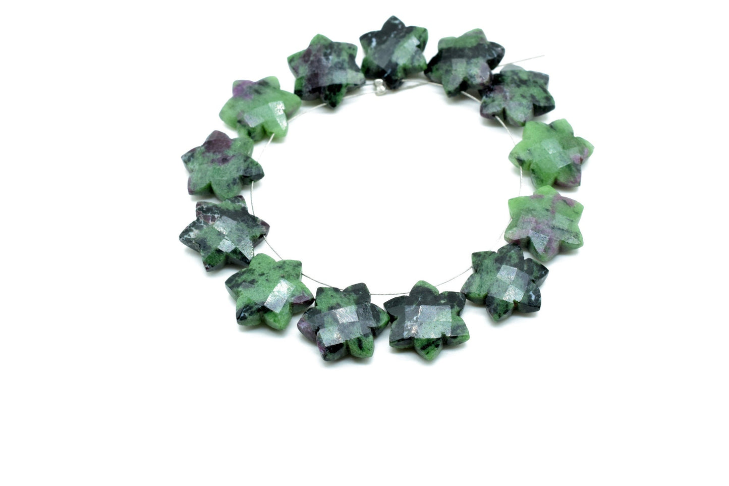 Natural Ruby Zoisite Star shape carved Briolettes,,Gemstone Briolettes,Ruby Zoisite Carved Briolettes,Ruby Zoisite Carved  Briolette
