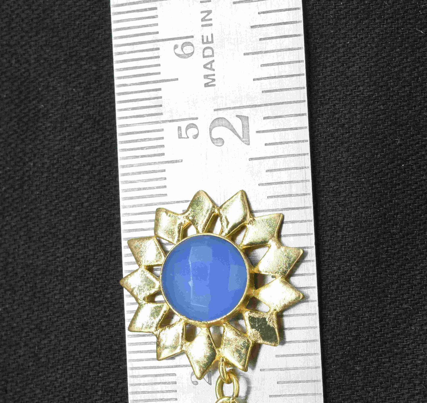 Garnet Pendant Charms , Blue Chalcedony Dangle Earring Component , Multi Gemstone Dangle Earring , Component Jewelry , B'day Gift