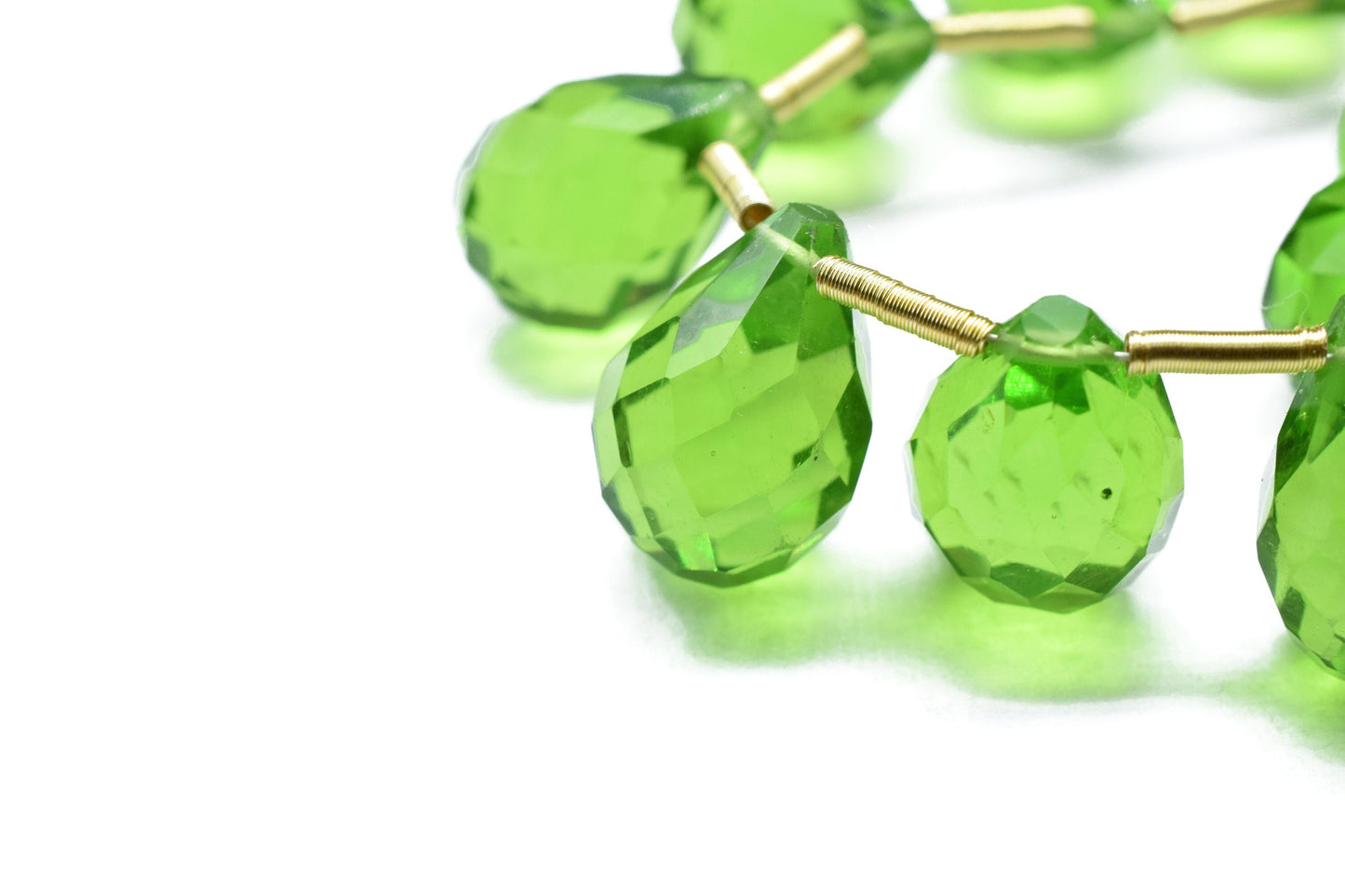 Peridot Teardrop Shape Briolettes,10x14mm Faceted Drop Beads,Peridot Faceted Drop Shape Briolette,AAA Quality Briolettes,Peridot Briolettes
