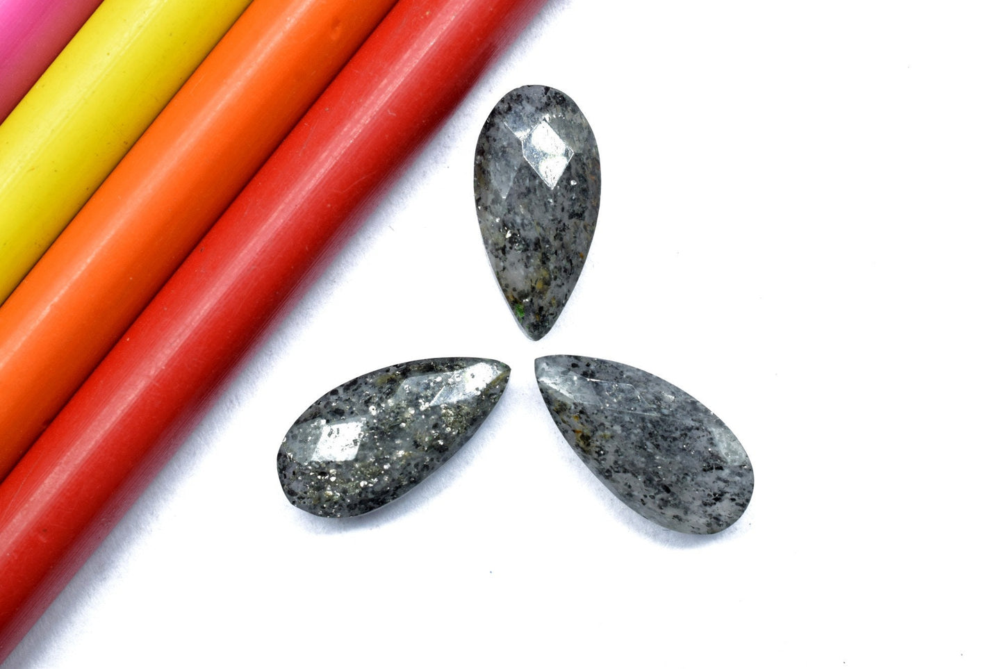 Black Sunstone 8x16mm Faceted Teardrop Shape Briolette,Black Sunstone Faceted Briolette,Gemstone Briolette,pear Shape Briolette Jewelry