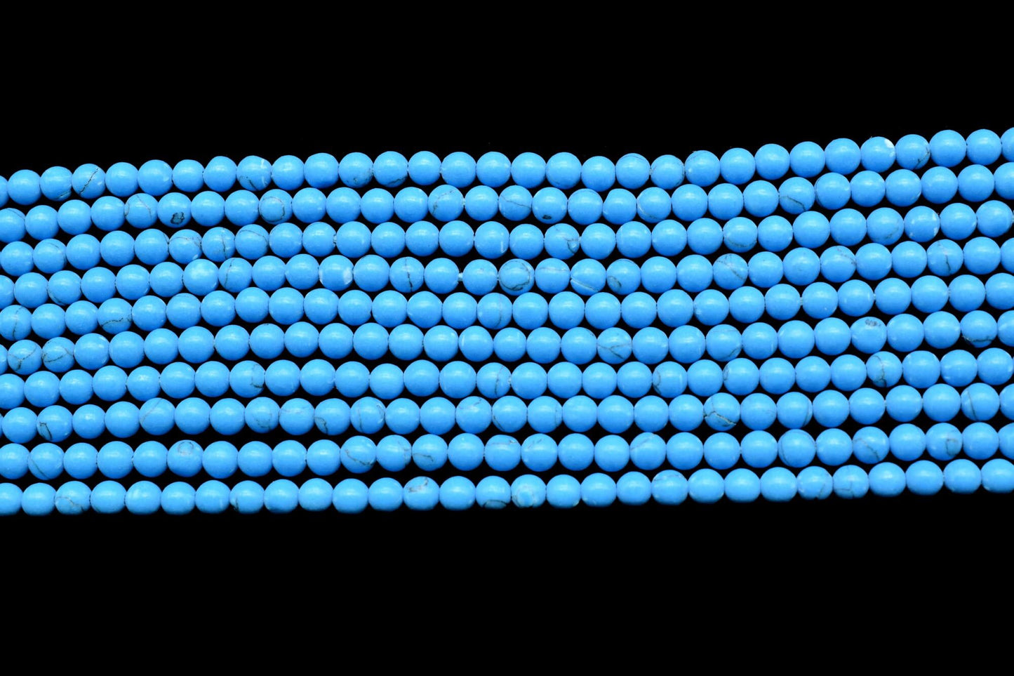 Blue Turquoise Round Smooth Beads,Turquoise Gemstone Beads,13 Inch Strand,AAA Quality,December Birthstone Jewelry,Wholesale Gemstone beads