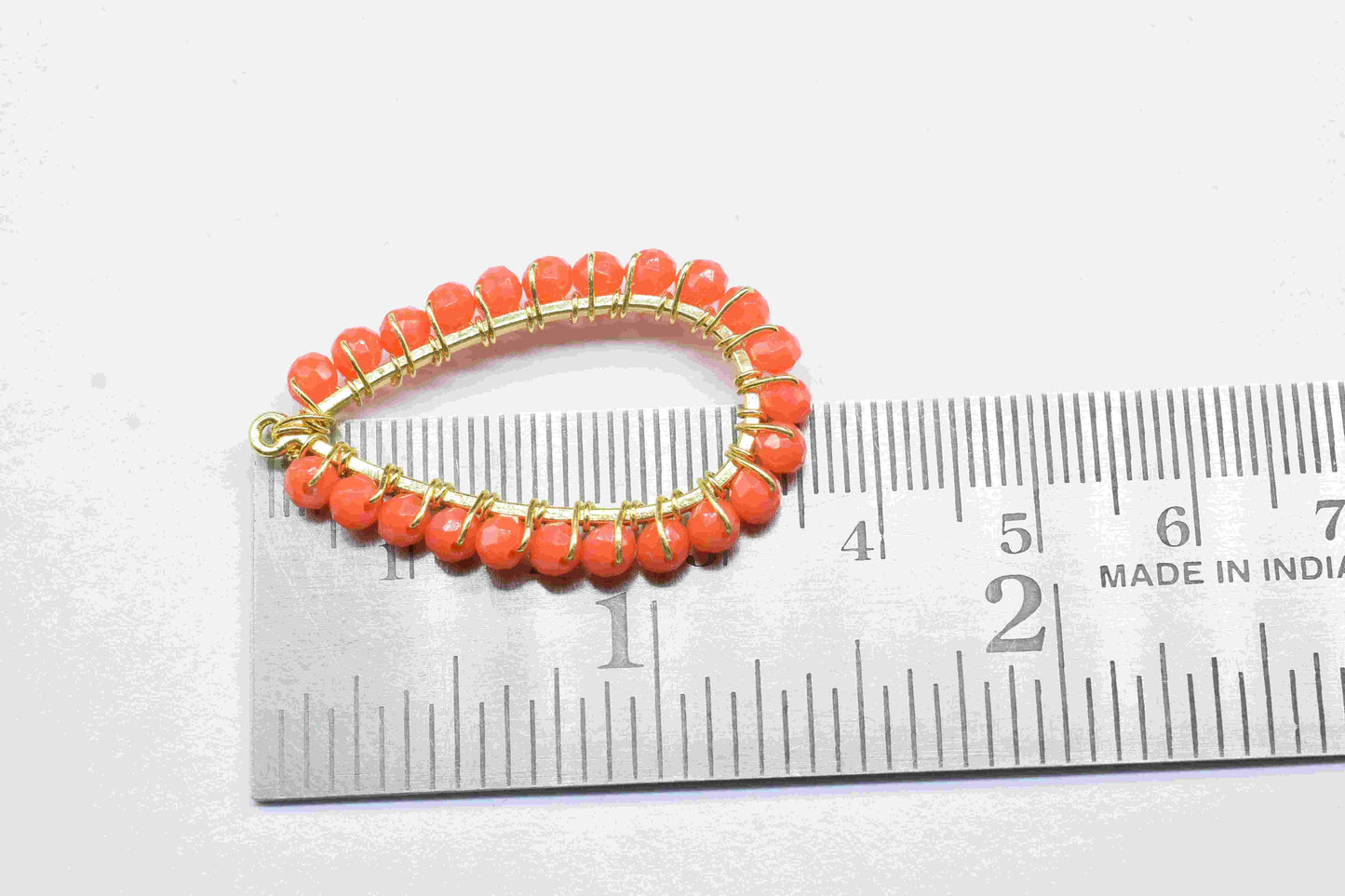 Carnelian Wire Wrapped Dangle Connector, Gemstone Component, Handmade Beaded Earring,Finding Necklace,Carnelian Jewelry,Pendant Jewelry,Gift