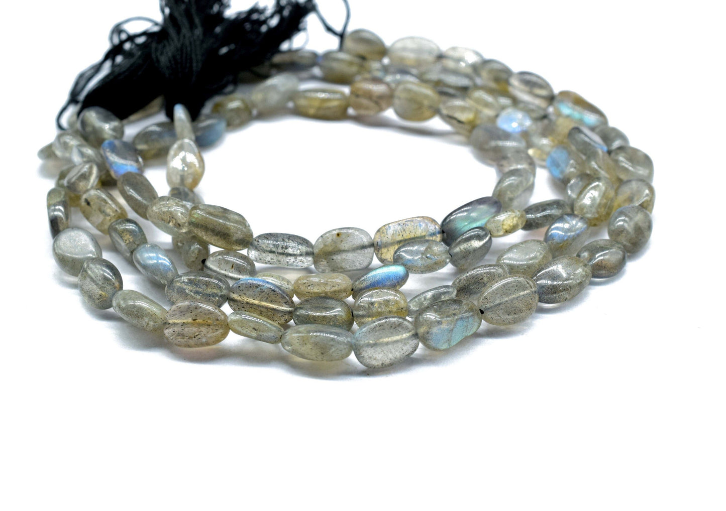 Labradorite Smooth Beads,Labradorite Strand Bead,Grey Gemstone Oval Shape Bead,Handmade Jewelry,AAA Quality,Labradorite Jewelry Making Craft