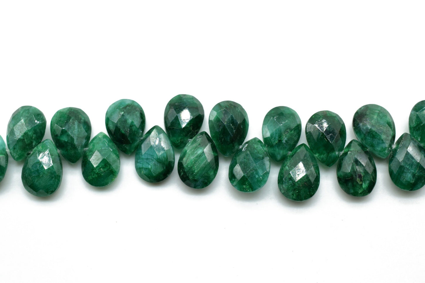 Emerald Teardrop 7x10mm Briolettes,Emerald drilled Briolette,Super Finest Quality briolette,Natural Emerald briolettes,Wholesale briolette