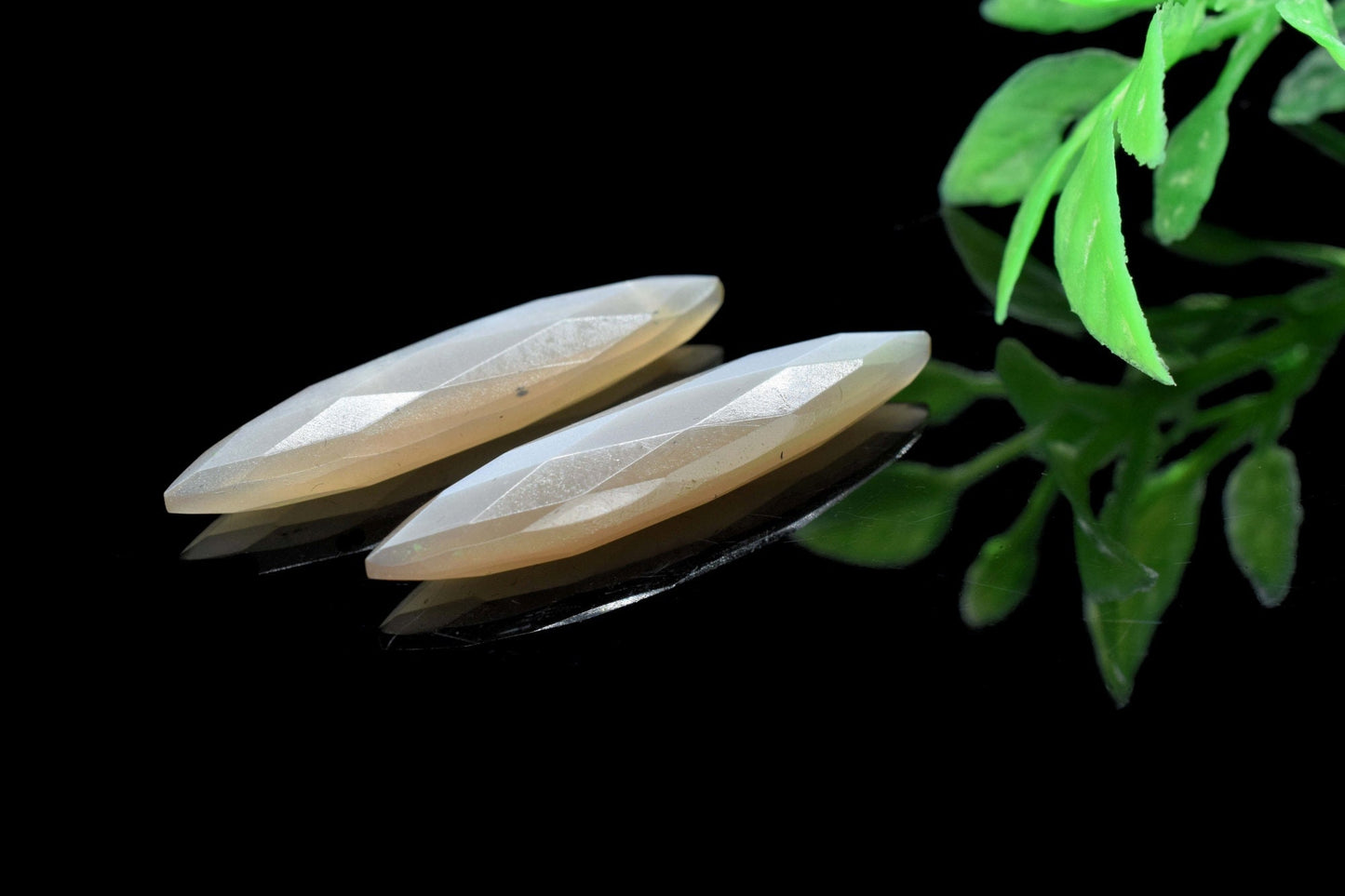 Chocolate Moonstone Briolettes, Chocolate Moonstone Faceted Marquise Shape Briolettes, 7x34mm Marquise Hand Cut Gemstone, Faceted Chocolate