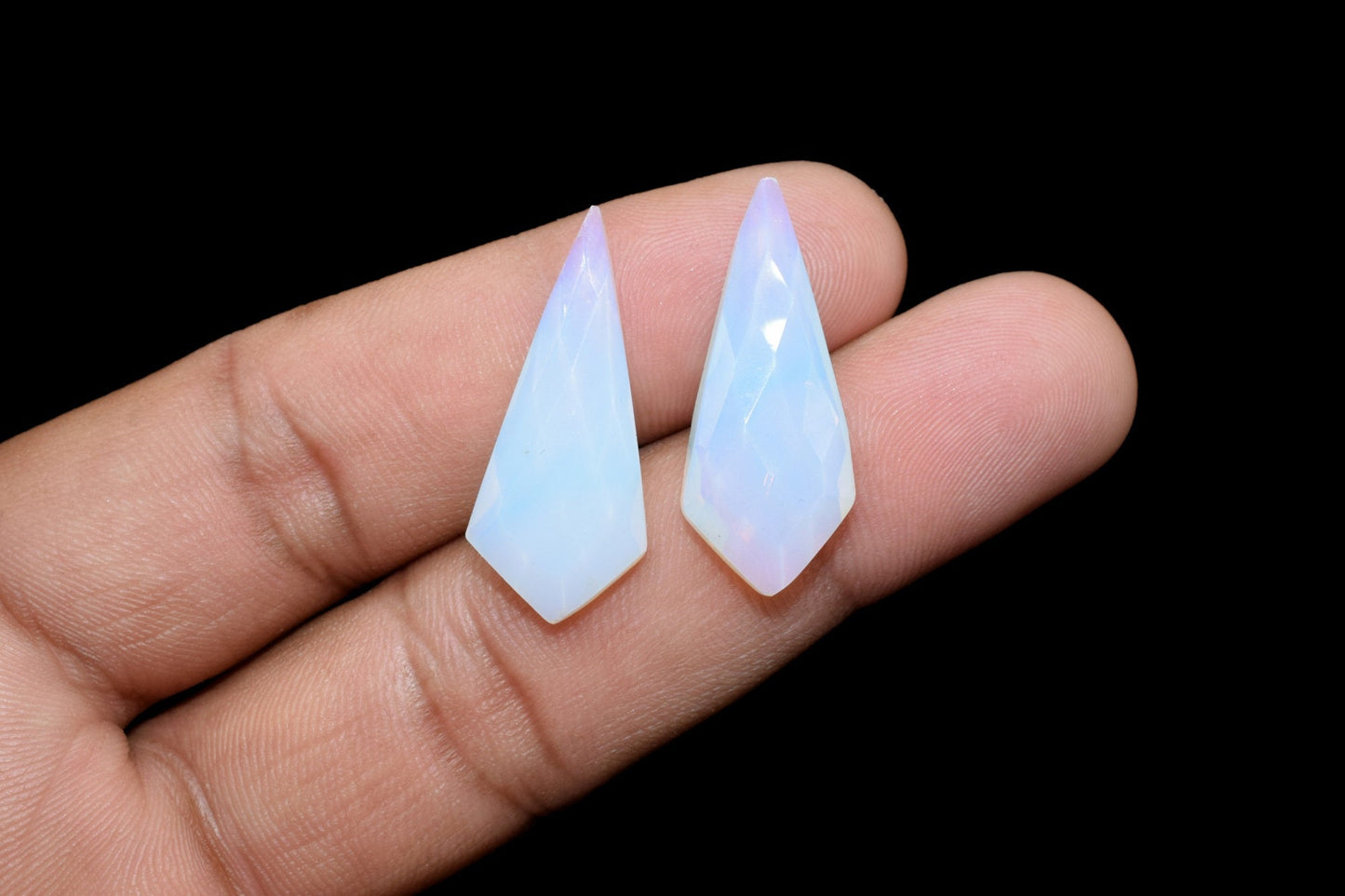 Opalite Quartz Faceted Pear Briolette,12x27mm Long Pear Shape,Natural Gemstone Briolettes,Opalite Faceted Pear shape,Craft Supplies Beads