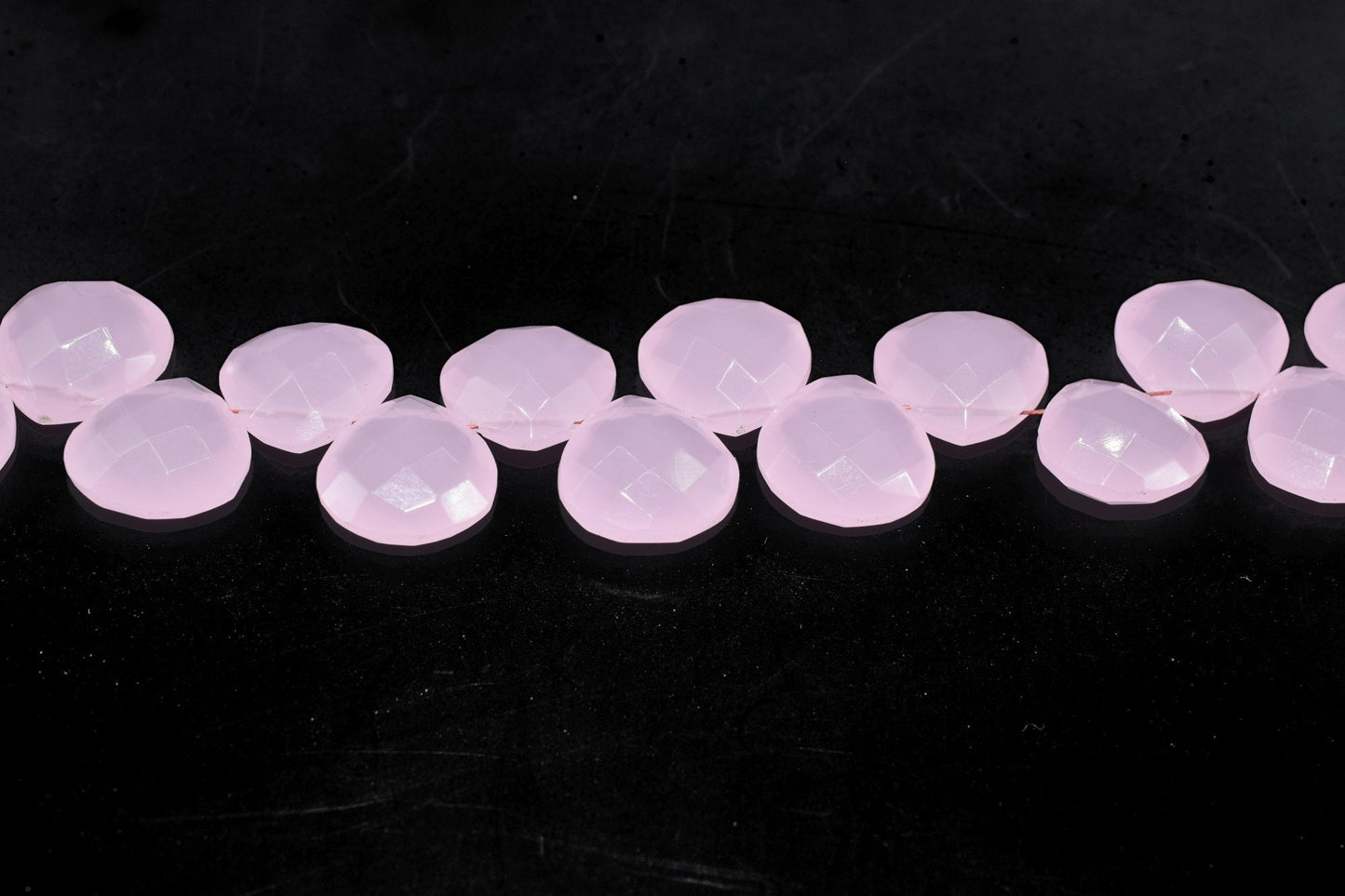 Rose Quartz 14mm Heart Shape Briolettes,Pink quartz Side drilled Briolette,Jewelry making supplies,craft supplies,Rose Quartz Briolettes,