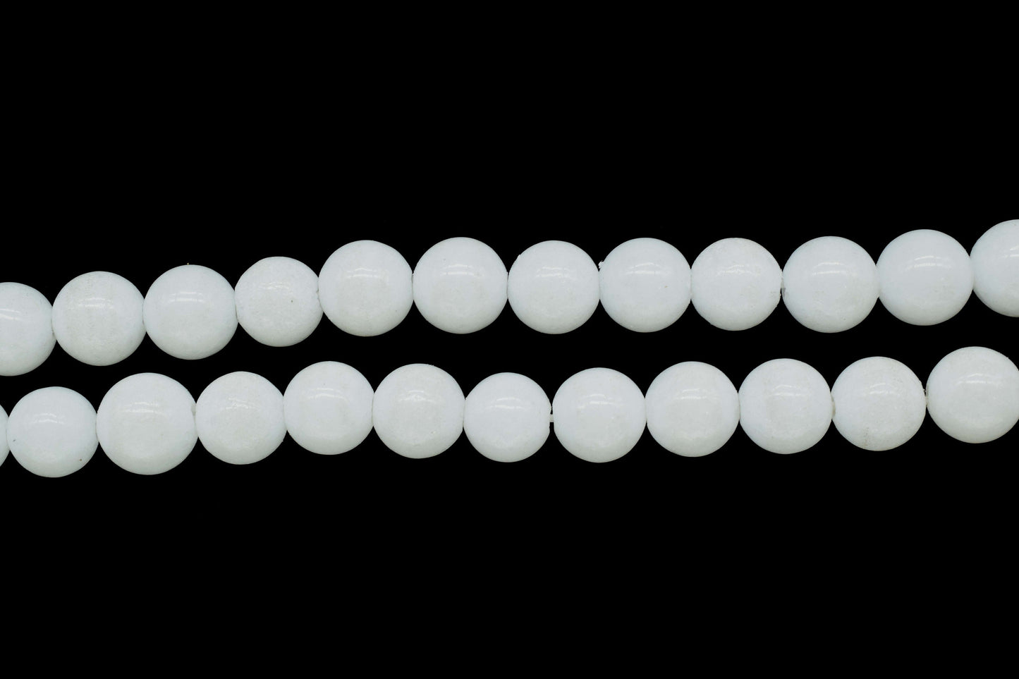 White Agate Smooth Beads,Handmade Jewelry,AAA Quality,White Agate Jewelry Making Craft,Gemstone Round Shape Bead,White Agate Strands Jewelry
