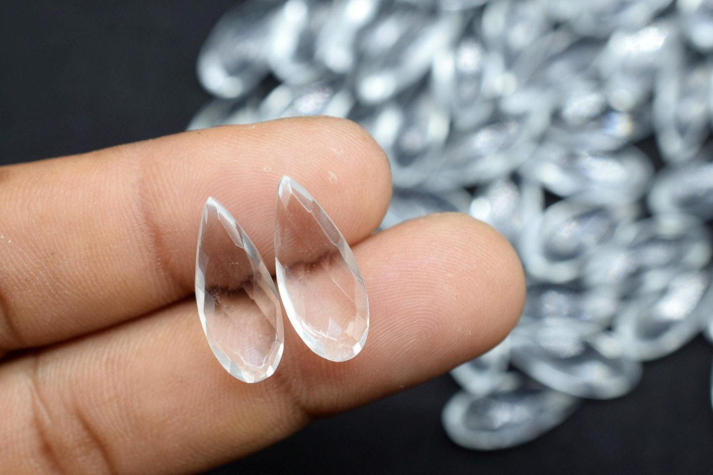Crystal Clear Quartz 8X20mm Faceted Teardrop Beads,Crystal Faceted Briolettes,Crystal Clear Faceted Beads,jewelry making Supply,Crystal Bead