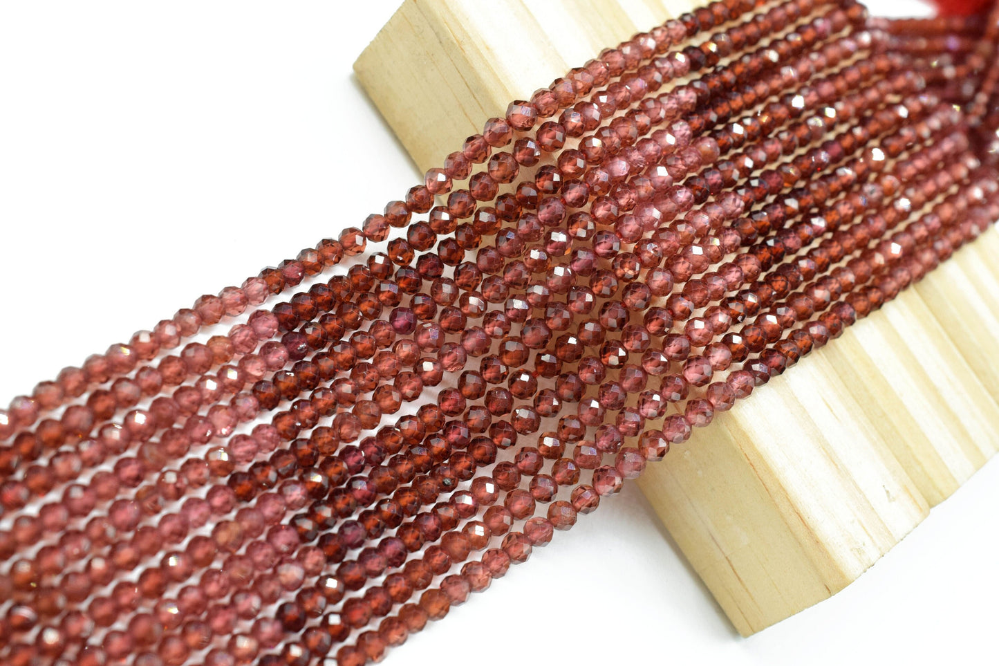 Natural Mozambique Garnet Faceted Beads,Gemstone Beads Strand,Shaded Garnet Beads,Micro faceted beads,Mozambique beads Strand Jewelry Gift