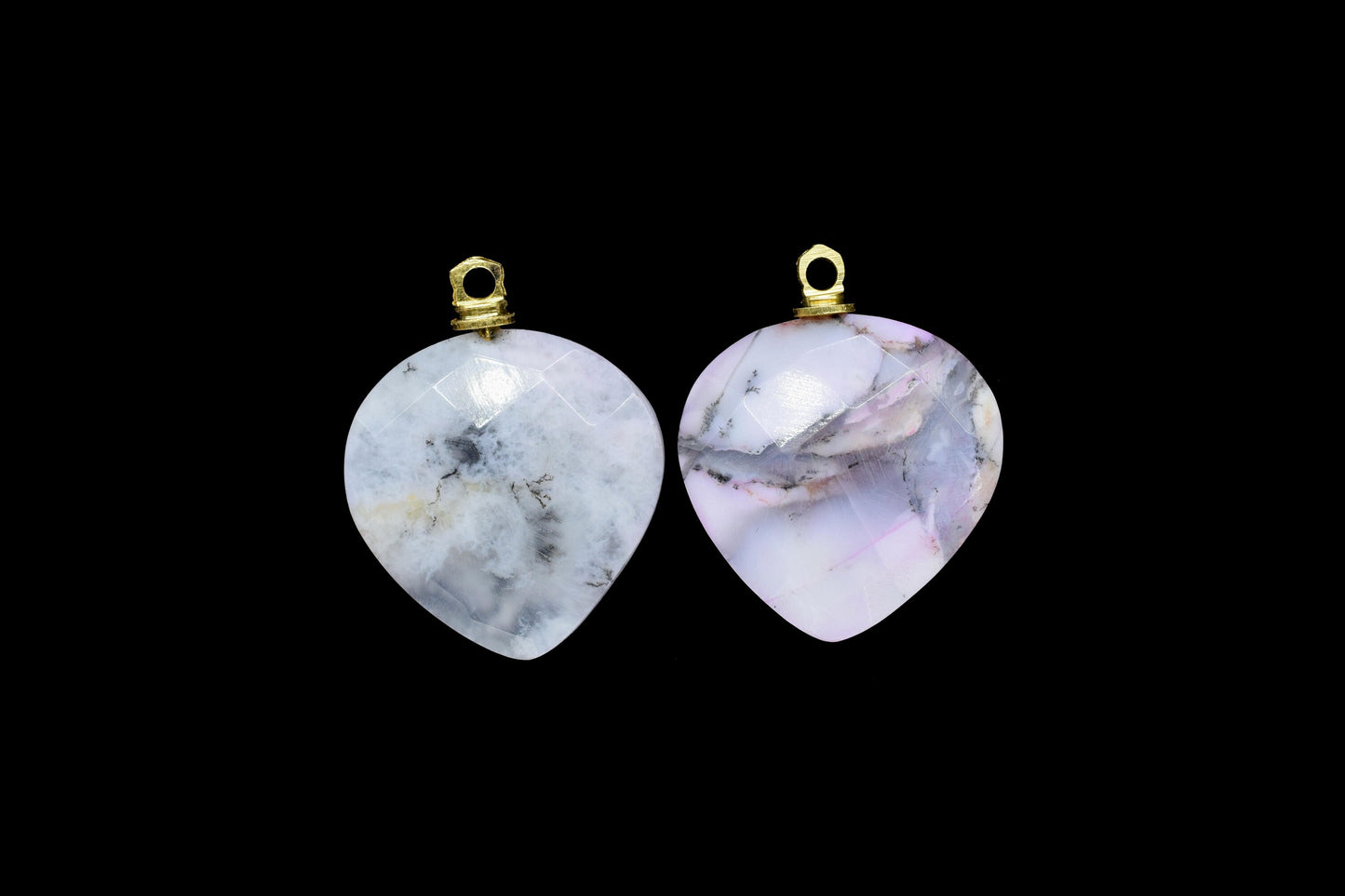 Gemstone Briolettes,Jewlry Making Connectors,20mm Heart Shape Pendant Charms,Natural Gemstone Pendants,Earring Connectors.Braclet Charms,