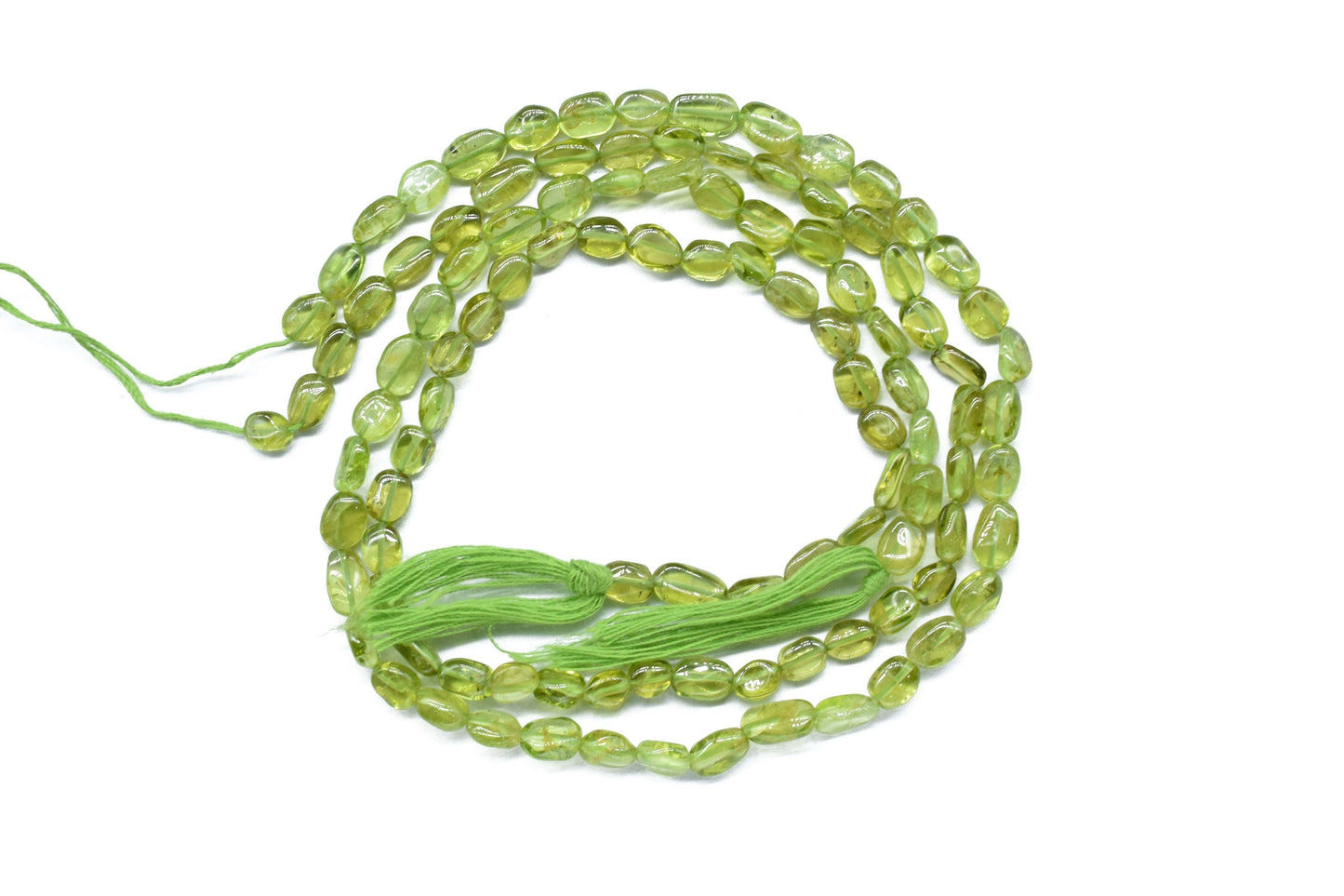 Top Quality Peridot Nuggets Shape 4x6mm to 5x8mm Beads, Peridot Plain Nugget Beads, Peridot Smooth Beads, Jewelry Making Craft,Gift