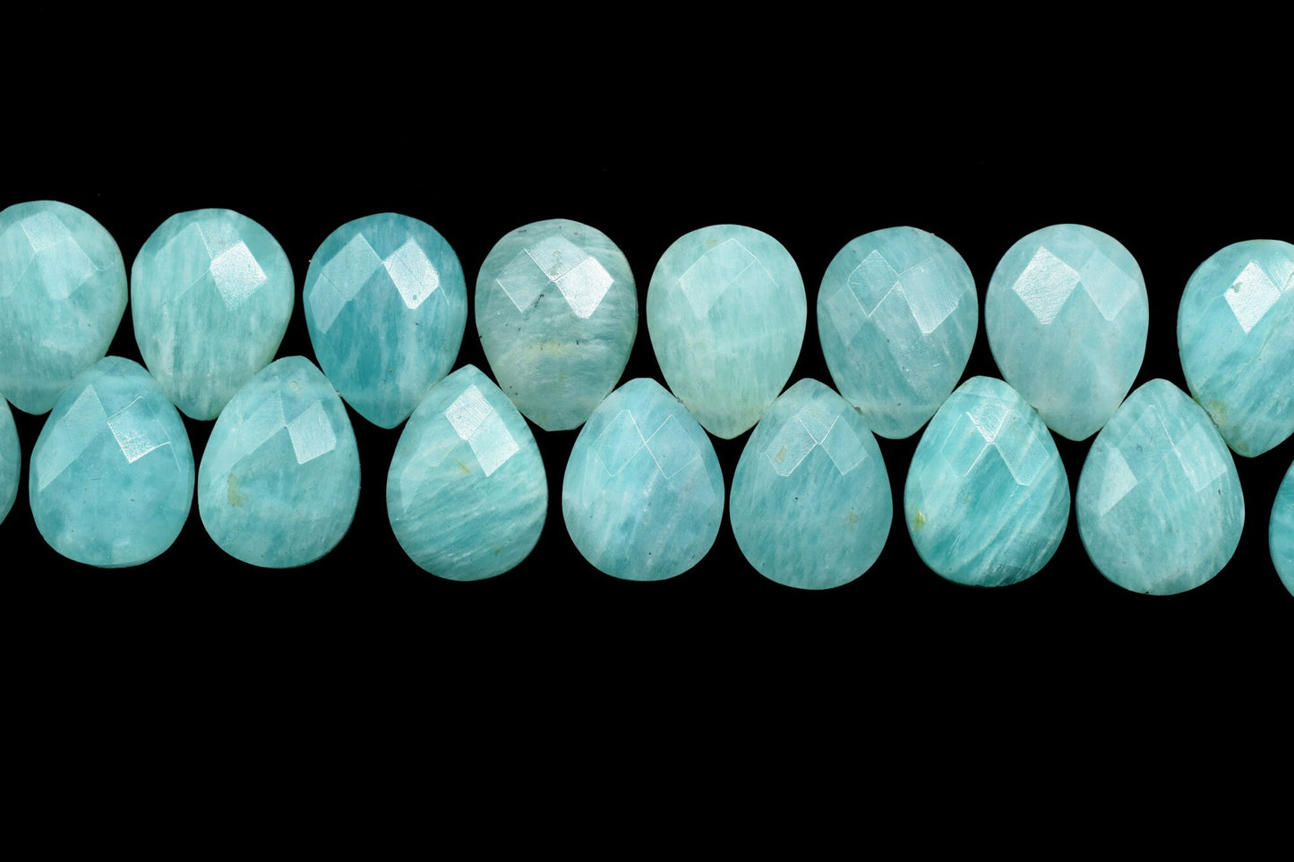 Natural Amazonite Faceted 8x12mm Pear Shape Beads,Amazonite Pear Shape Bead,Green Mint Gemstone Beads,Amazonite Teardrop,Calibrated