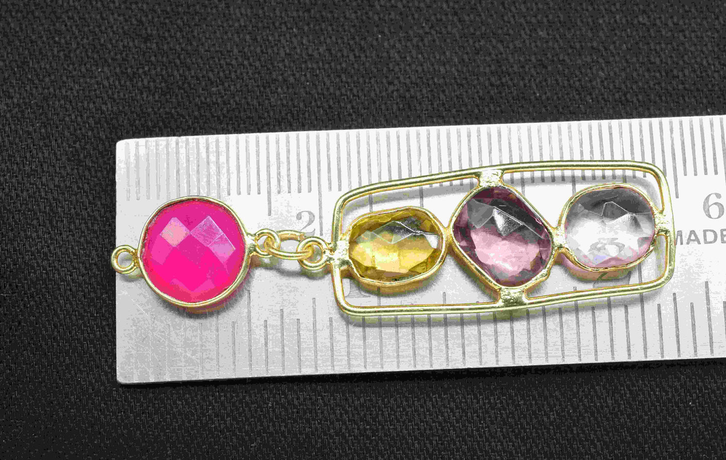 Multi Gemstone Component Pendants , Multi Stone Dangle Earrings , Earring Component Jewelry , Dangle pendant Charms , B'day Gift