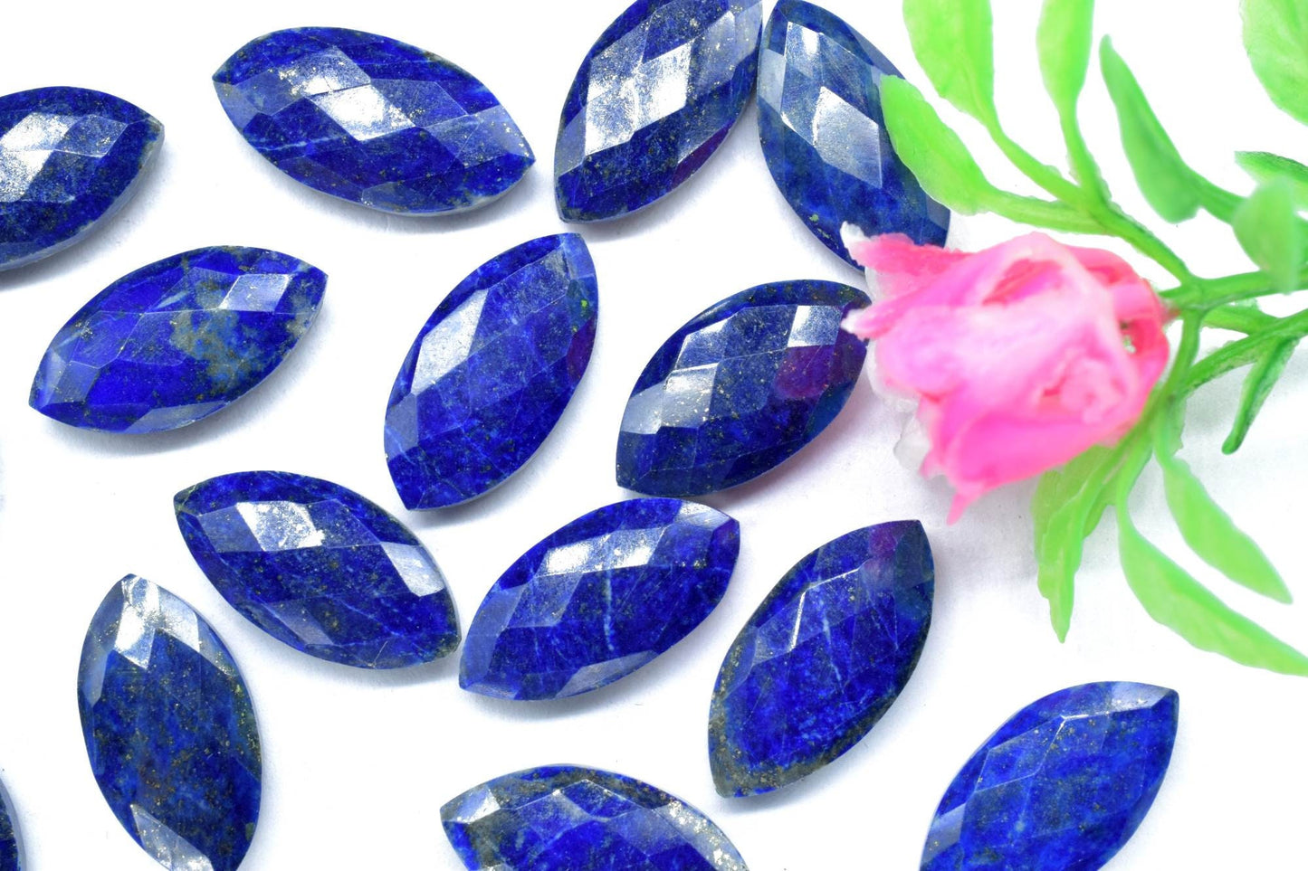 Lapis lazuli 10x20mm Marquise shape Faceted Hand Cut Gemstone Briolette,Marquise Shape Briolette - Loose Gemstone -,gemstone briolettes