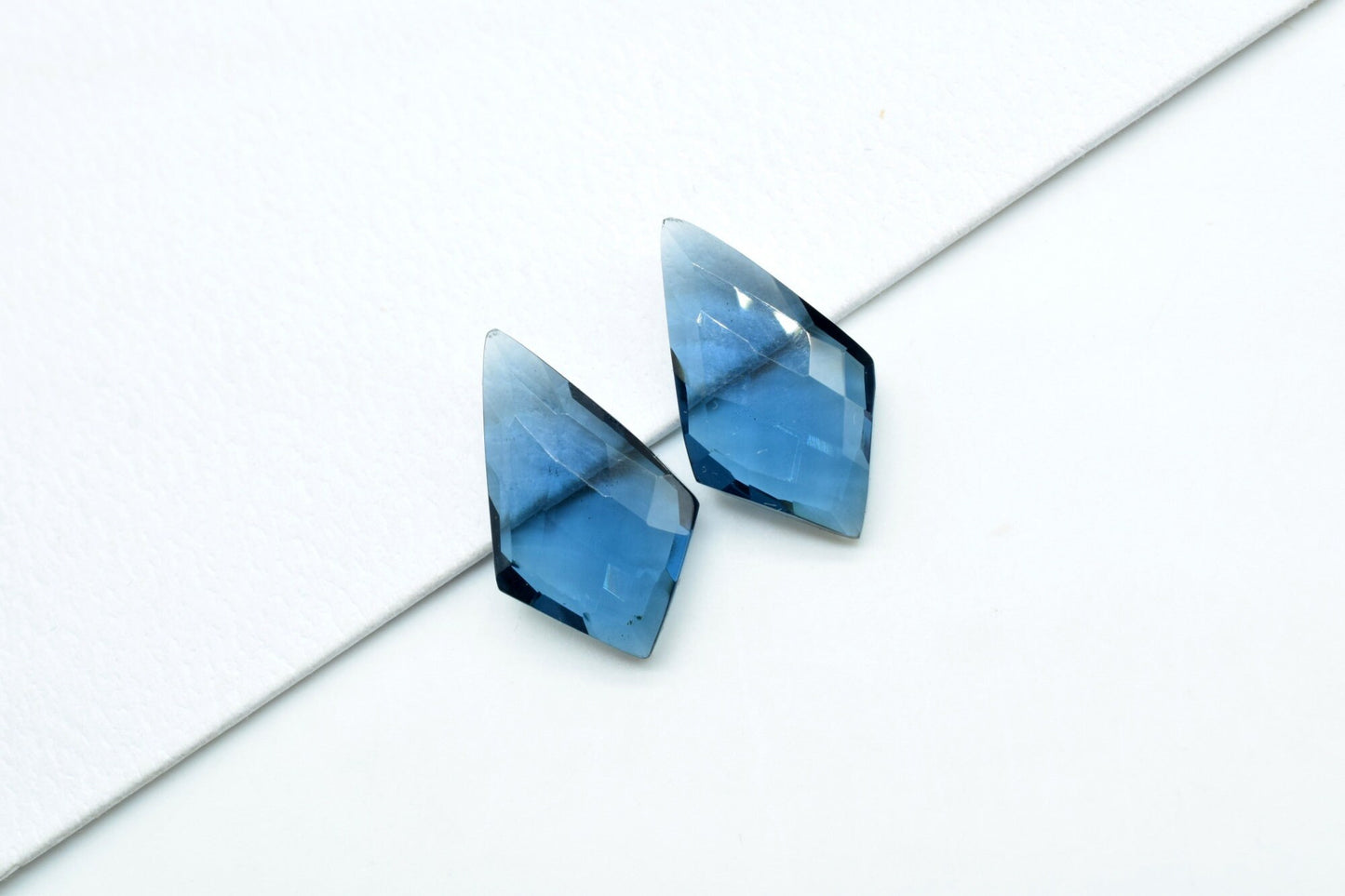 Iolite Quartz Faceted Fancy Pear Shape Briolettes,12x20mm Fancy Pear Beads,Iolite Fancy Beads,Iolite Quartz Briolette,Fancy Faceted beads