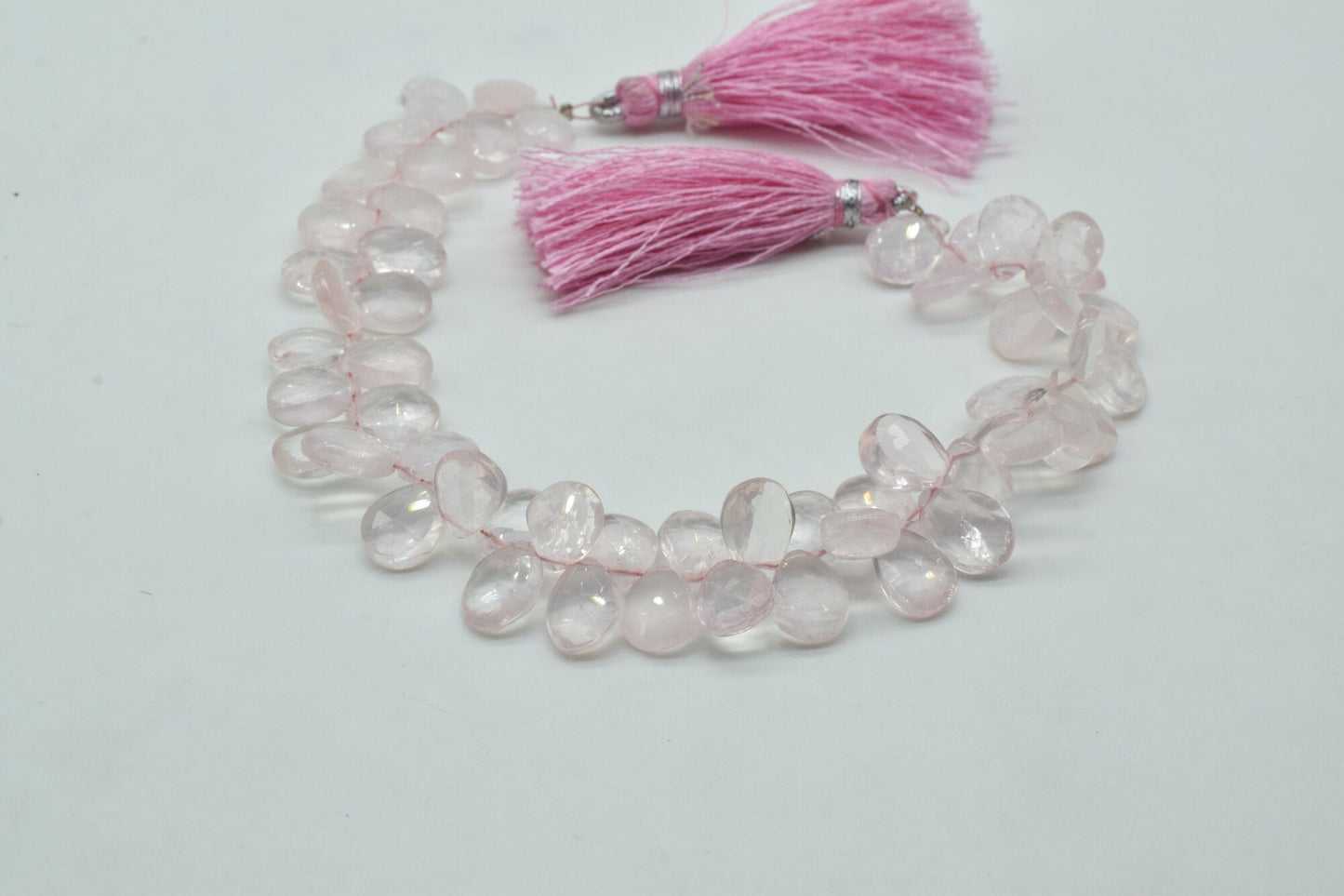 Pink Chalcedony 8x10mm Faceted Pear Briolettes,Rose quartz Faceted Briolettes,Calibrated Gemstone,Chalcedony Pear Briolettes,wholesale beads