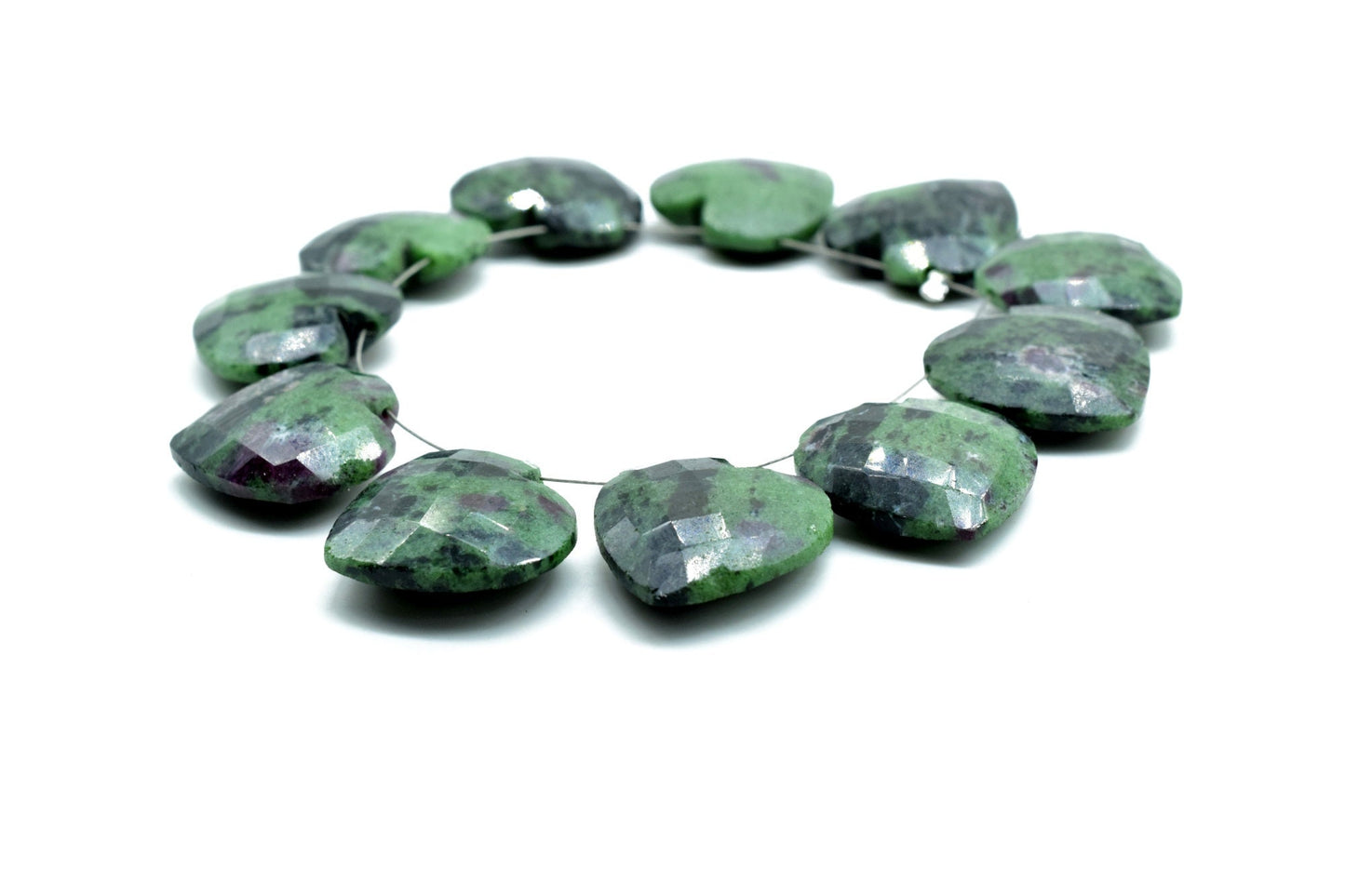 Natural Ruby Zoisite 20mm heart shape carved Briolettes,,Gemstone Briolettes,Ruby Zoisite Carved Briolettes,Ruby Zoisite Carved  Briolette
