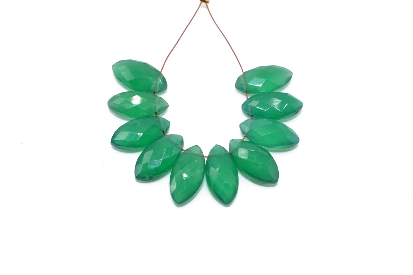 Green Onyx Marquise briolettes,6x12mm marquise,Green Onyx Pear Briolettes Supplies,Craft Supplies,Green Onyx Micro Briolette Bead,Green Onyx