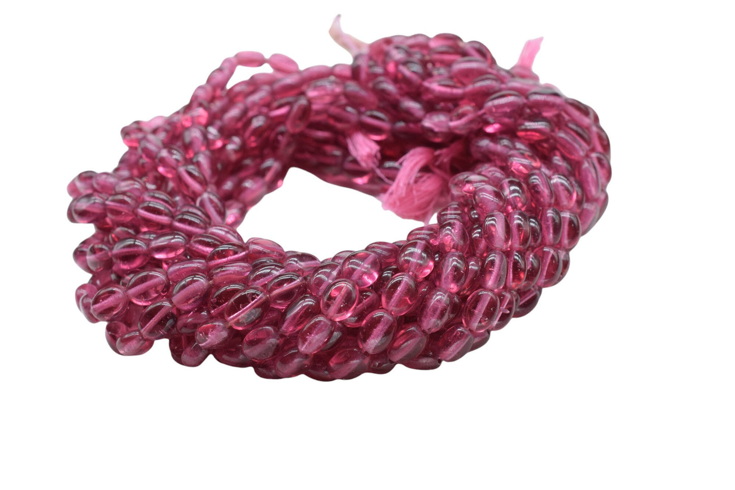 Pink Tourmaline Smooth Oval Beads,Tourmaline Quartz Smooth Beads,Loose Beads for Jewelry Making,Pink Quartz Oval Beads,Tourmaline Nuggets