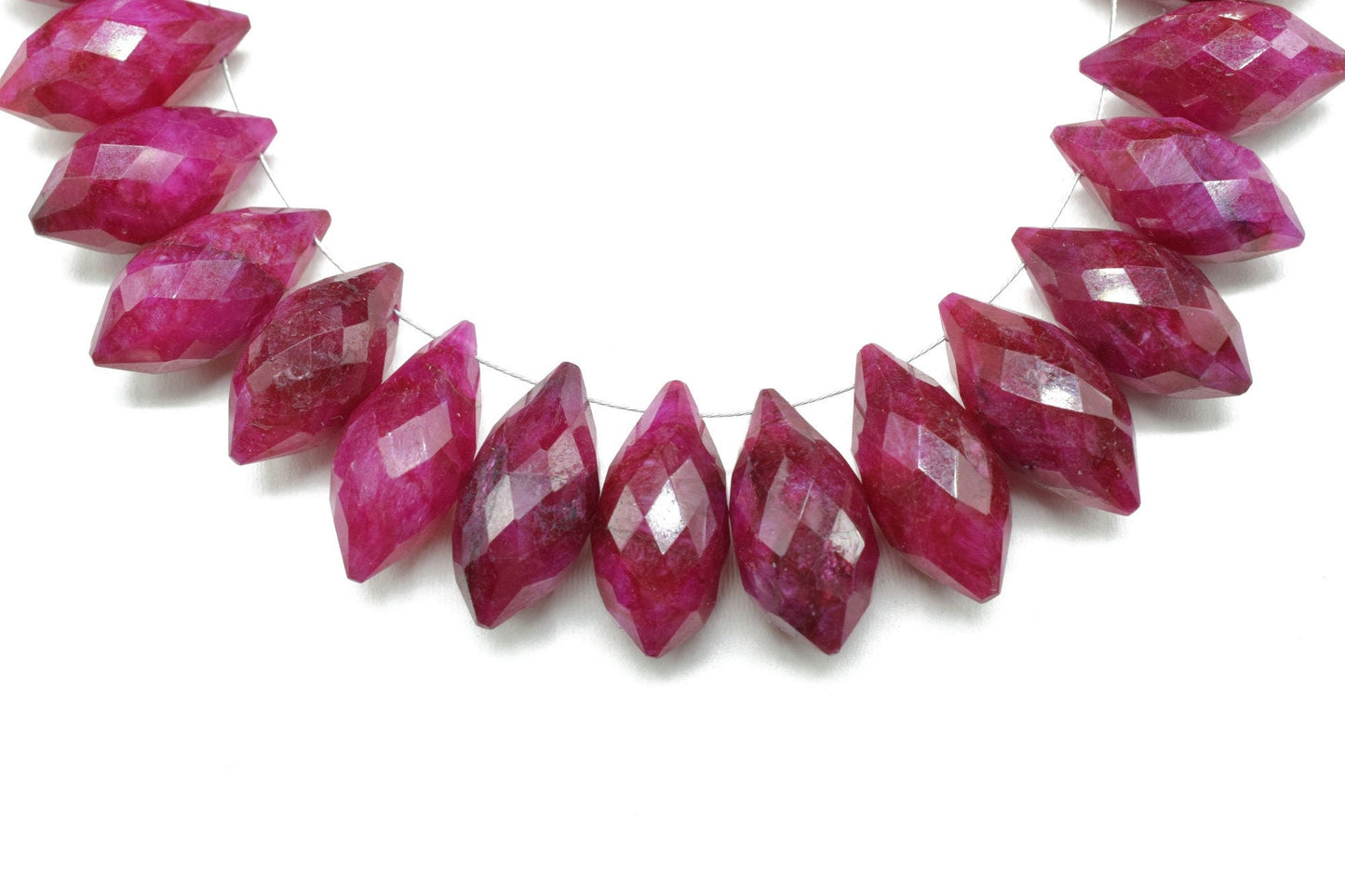 Ruby 10x25mm dew drop faceted beads,Fancy Cut Dew Drop Foxtail Briolette,Foxtail Briolette,Gemstone Dew Drop Beads,Ruby drops,Ruby jewelry