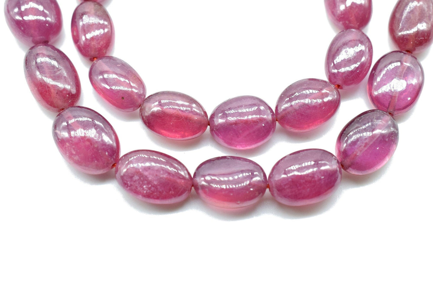Pink Jade smooth oval nuggets Natural Pink Jade handmade Necklace Pink jade tumble Gemstones Pebble Beads,Pink jade beads