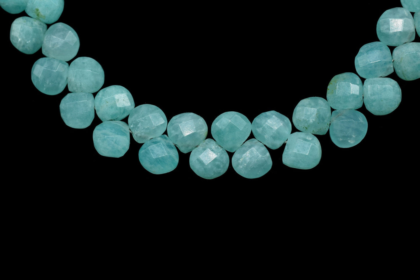 Natural Amazonite Faceted 6mm Heart Shape Beads,6mm Heart Shape Briolettes,Amazonit faceted Beads,Micro faceted Beads,mint green Gemstone