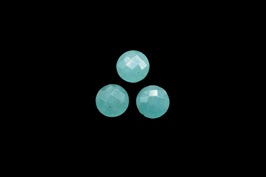 Amazonite Coin Shape Beads,Amazonite 10mm Coin Beads,Natural Gemstone Coin,Front Drill Beads,Amazonite Briolettes,mint stone jewelry beads