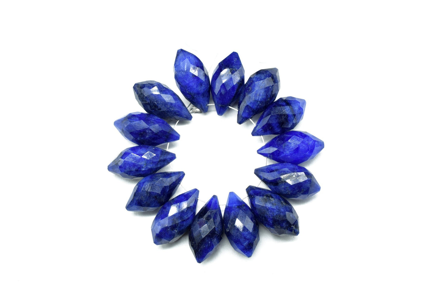 Sapphire 10x20mm dew drop faceted beads,Fancy Cut Dew Drop Foxtail Briolette,Foxtail Briolette,Gemstone Dew Drop Bead,Sapphire drops,jewelry