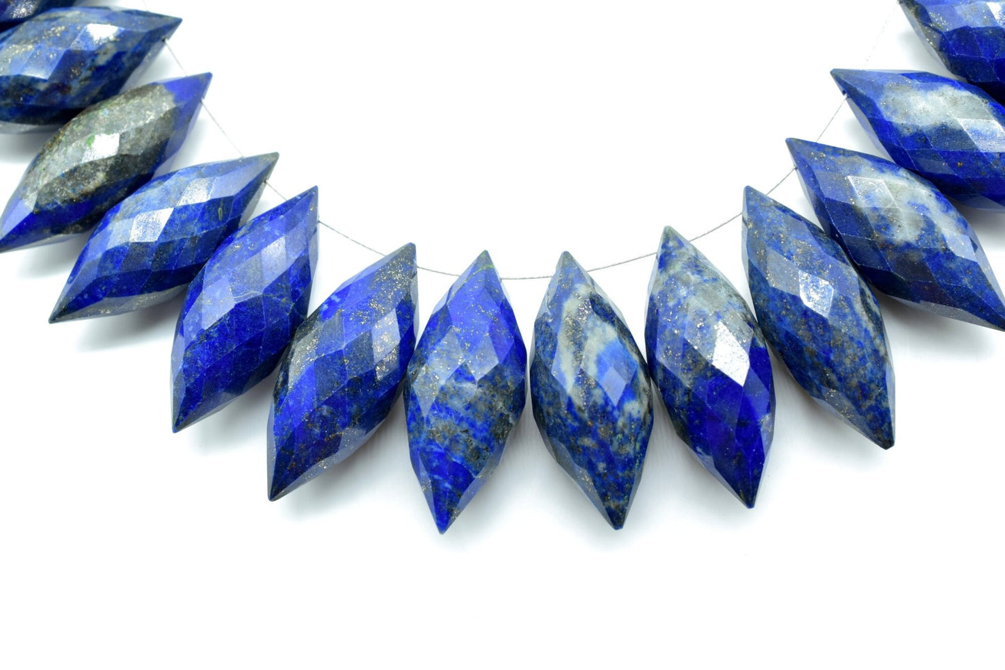 Lapis Lazuli 10x25mm dew drop faceted beads,Fancy Cut Dew Drop Foxtail Briolette,Foxtail Briolette,Gemstone Dew Drop Beads,Lapis Lazuli bead