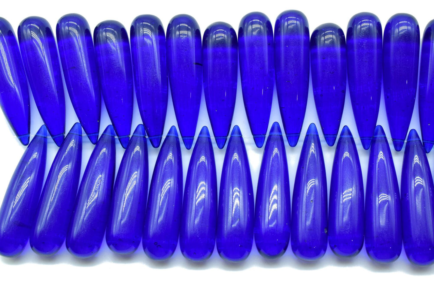 Blue Sapphire Long drop 8x30mm smooth Briolettes,Smooth Pear Briolettes,Saphhire Tear Drops Briolette,Quartz Gemstone,Blue Sapphire beads