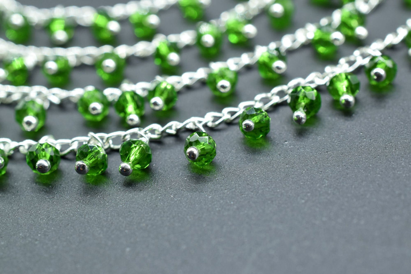 Peridot Cluster Rosary Chain,Peridot Faceted Rosary Chain,Dangling Rosary Chain,Unqiue Rosary,Wire Wrapped Beads Rosary,Beads Rosary Chain