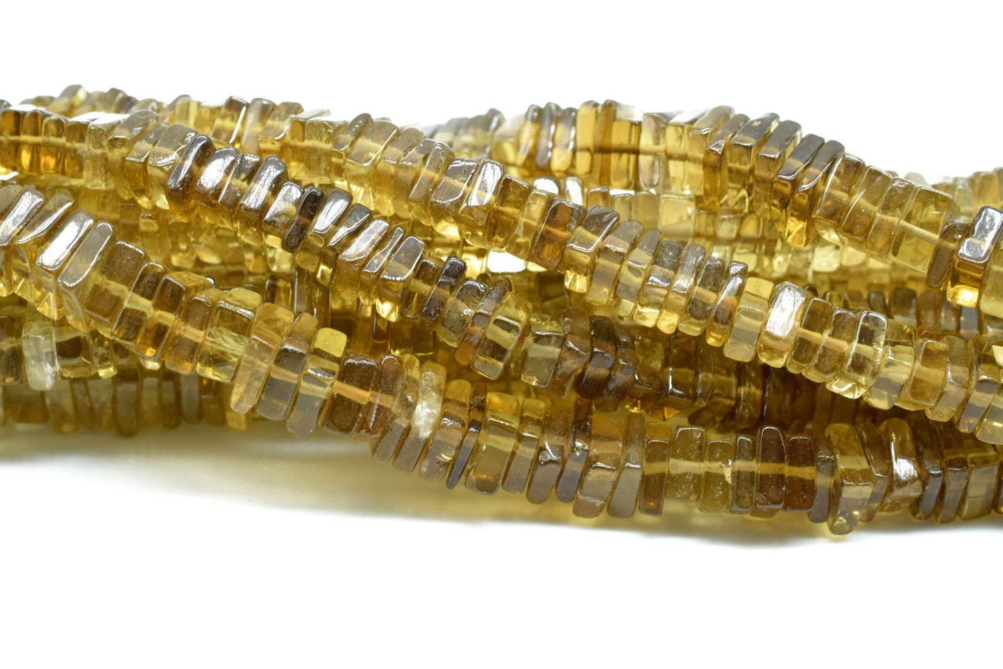 Natural Bear Quartz Heishi Square Shape Beads,4to 6 mm |Bear Quartz Beads |Smooth Bear Quartz Heishi Beads |Jewelry Making Supply, Heishi