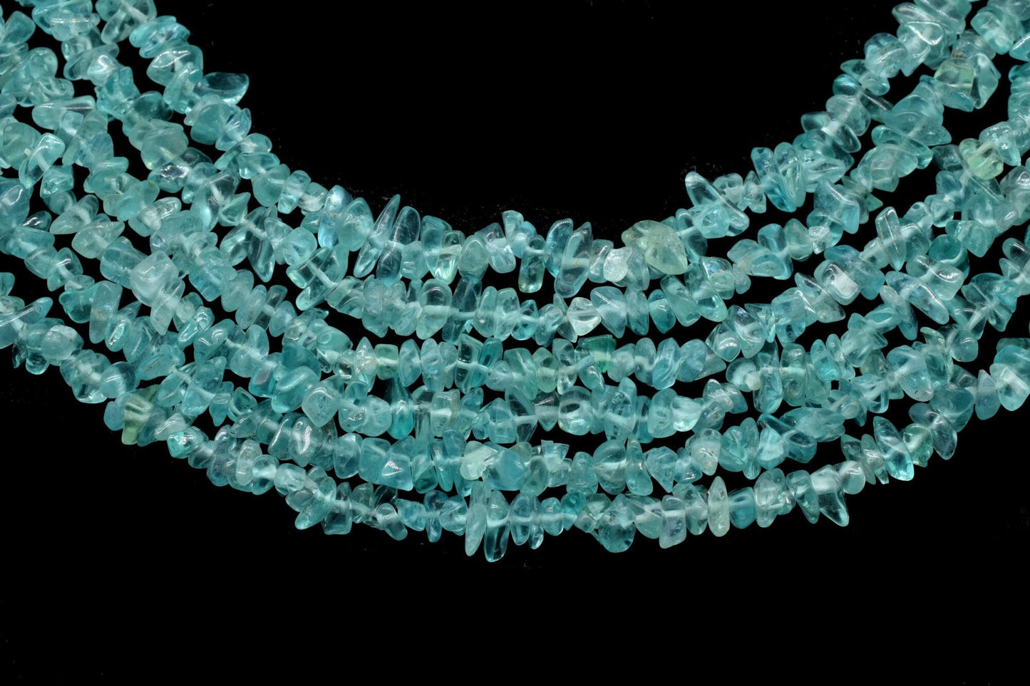 Apatite Chip Beads Strand,Apatite Chips String Gems Chips Strand Ocean Green,Natural Sky Blue Nugget Bead, Gemstone Mineral,Semi Transparent