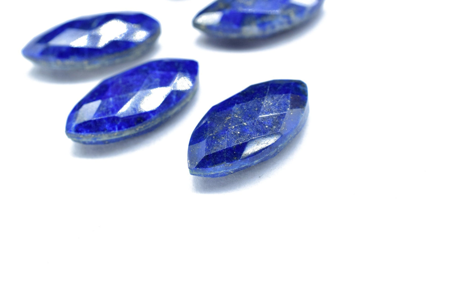 Lapis lazuli 10x20mm Marquise shape Faceted Hand Cut Gemstone Briolette,Marquise Shape Briolette - Loose Gemstone -,gemstone briolettes